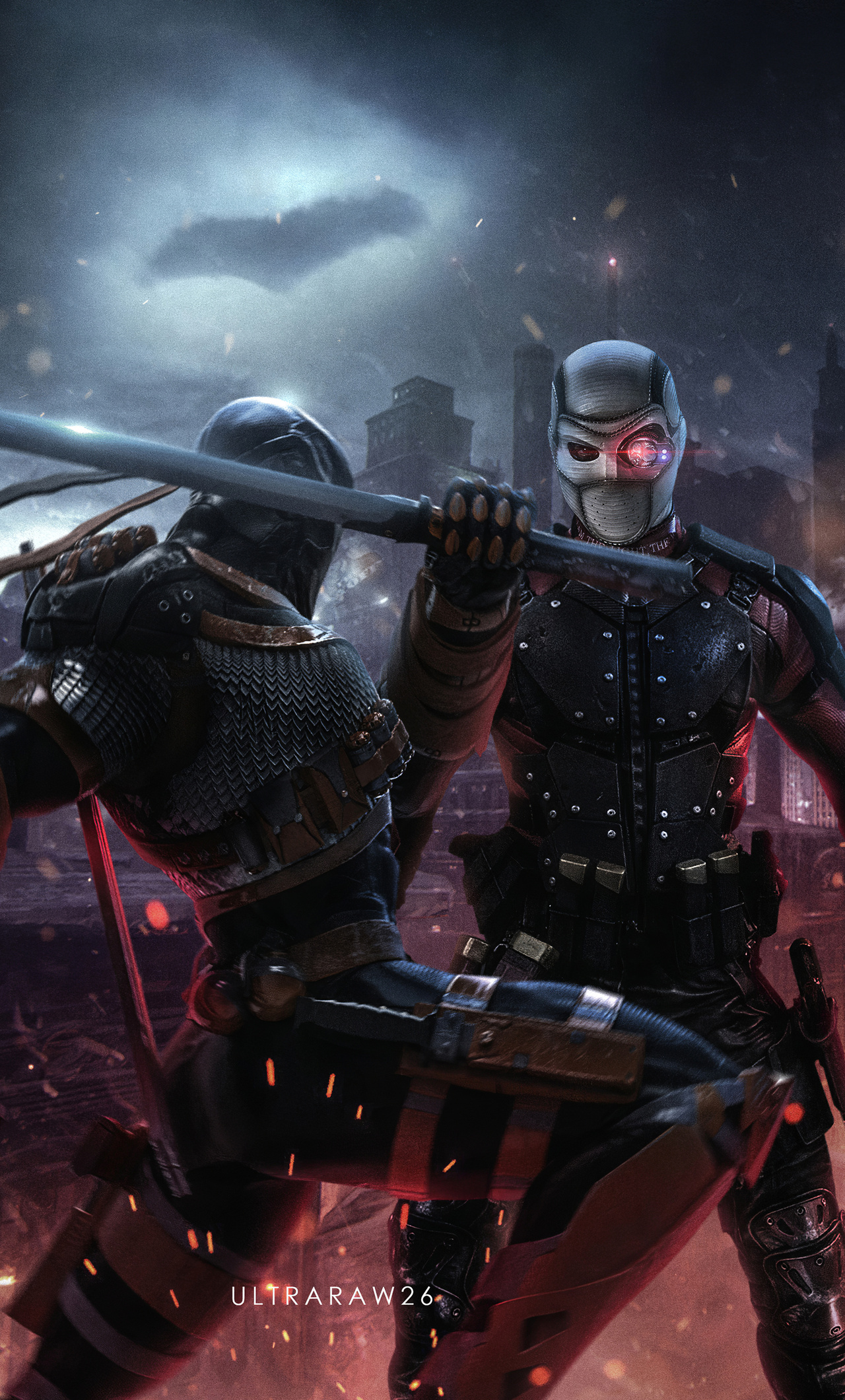 1280x2120 Deathstroke Vs Deadshot 4k iPhone 6+ ,HD 4k Wallpapers,Images ...