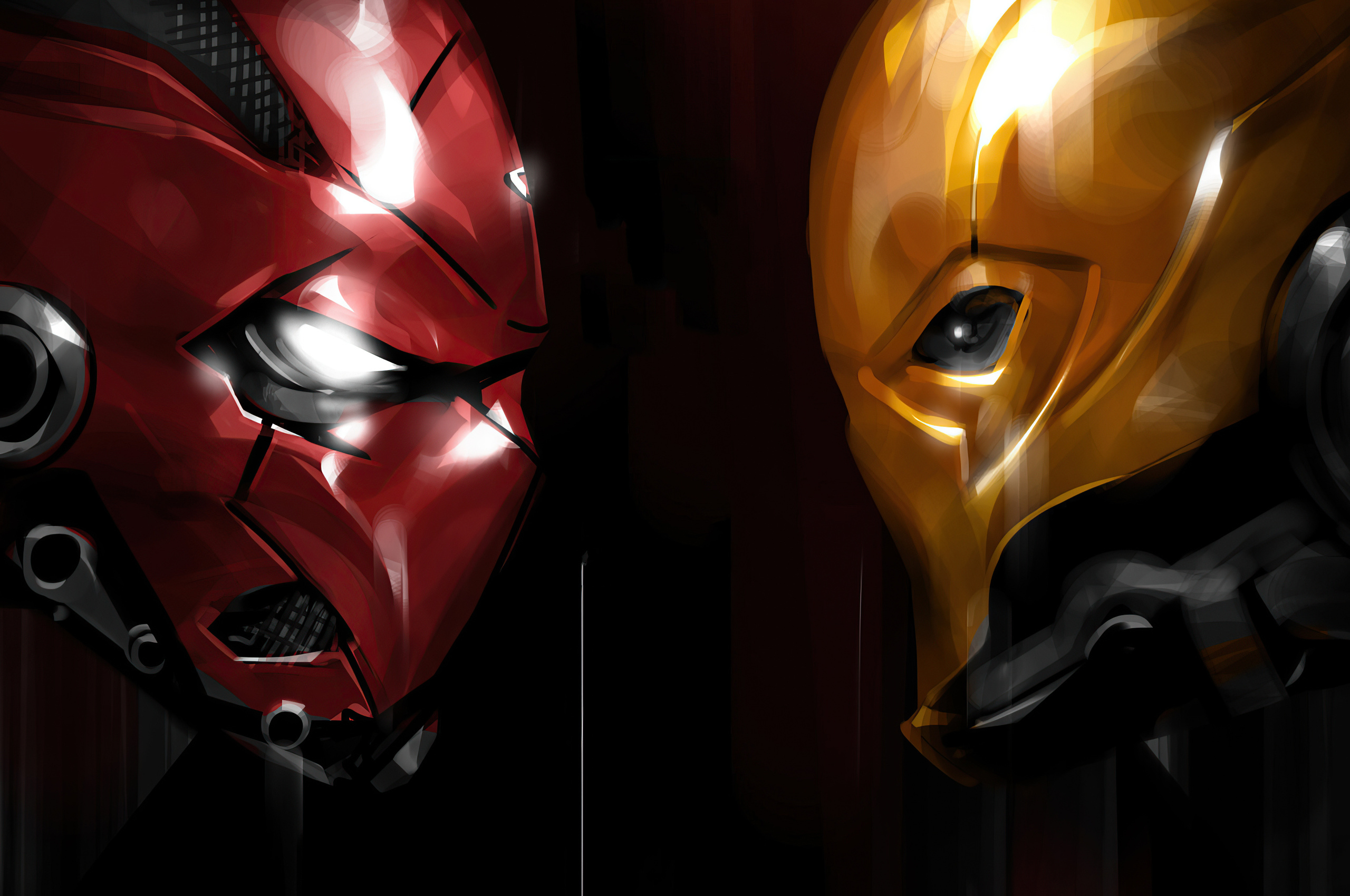 2560x1700 Deathstroke Vs Red Hood 4k Chromebook Pixel HD 4k Wallpapers