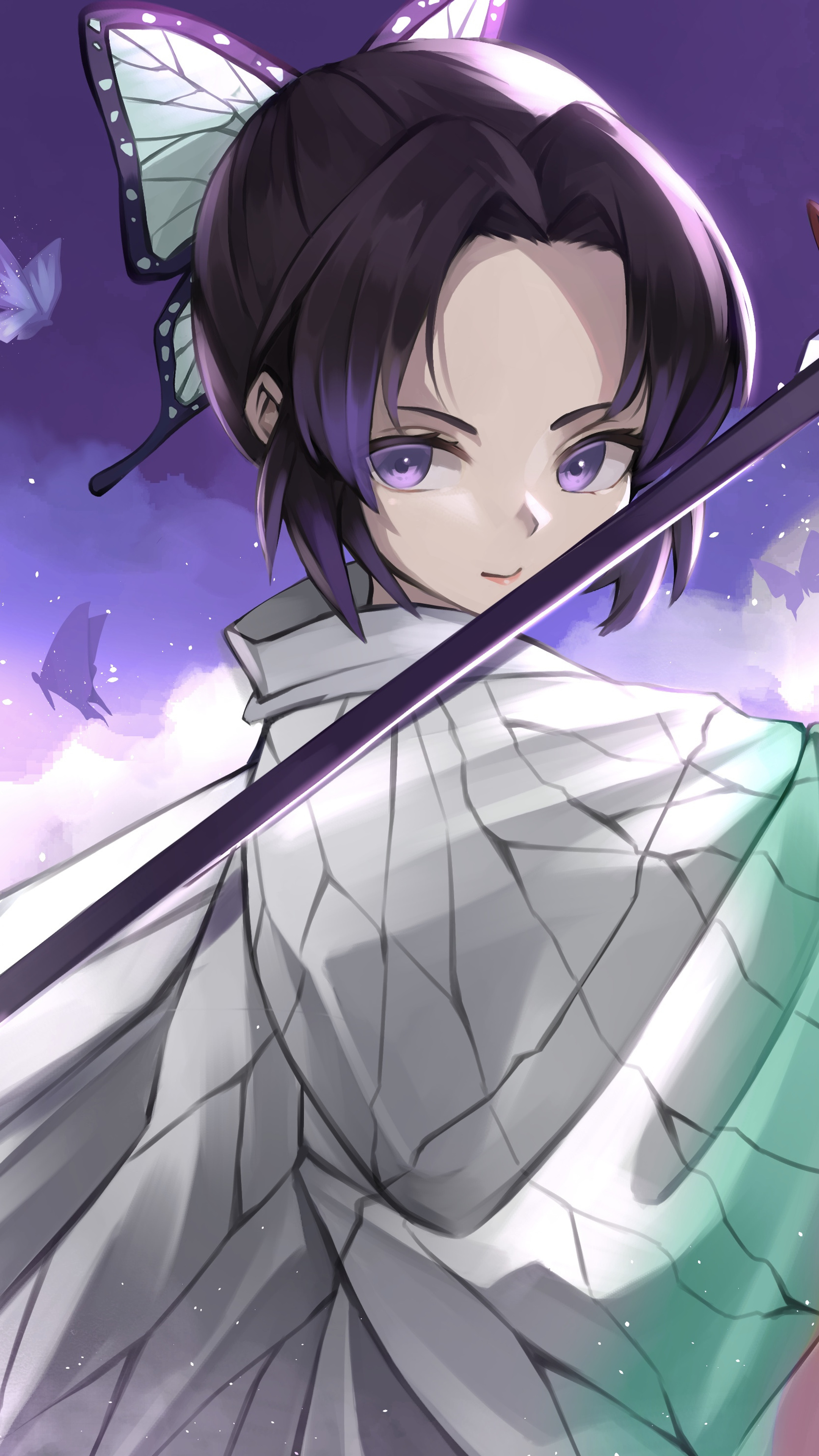 Anime Female Manga Samurai Sword, Anime Girl demon, comics, manga, computer  Wallpaper png | PNGWing