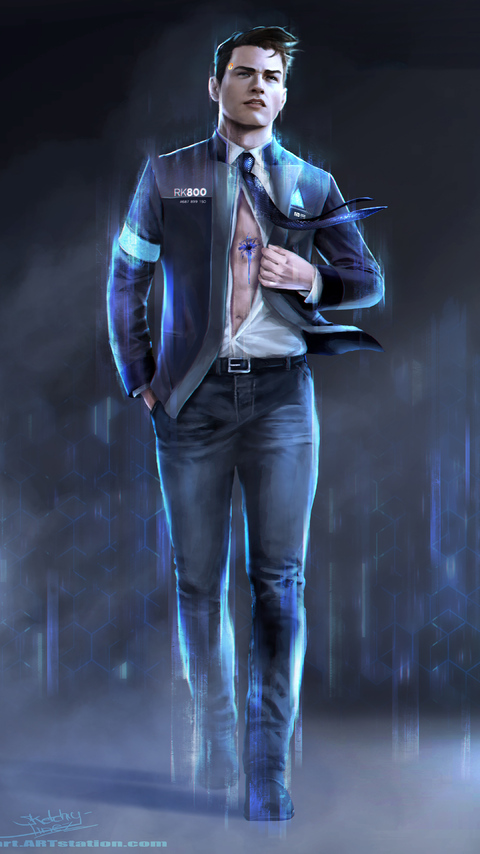 480x854 Detroit Become Human Artwork 4k Android One HD 4k Wallpapers,  Images, Backgrounds, Photos and Pictures