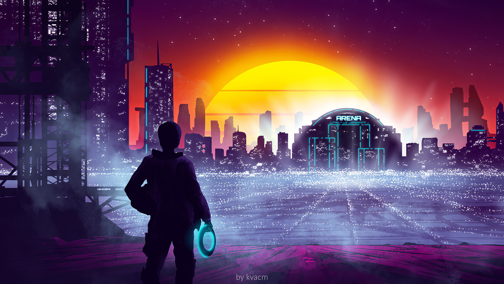 Neon Lights City Cyberpunk HD Wallpaper - KDE Store