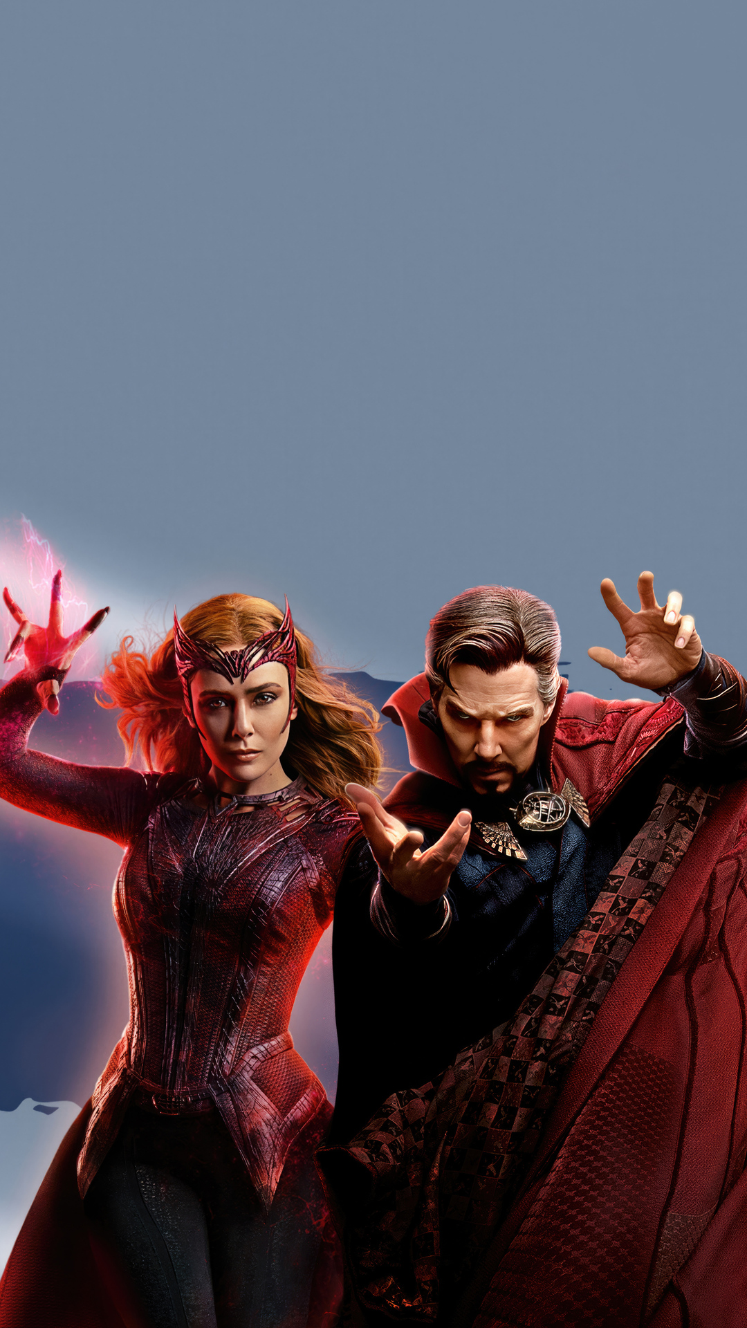 Doctor Strange And Wanda Vision In The Multiverse Of Madness 4k Wallpaper In 1080x1920 Resolution