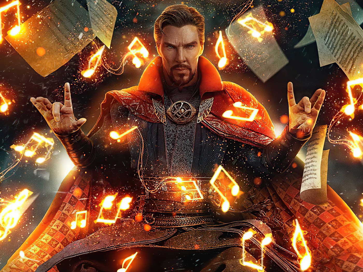 1400x1050 Doctor Strange In The Multiverse Of Madness Poster Art 4k Wallpaper1400x1050 9781