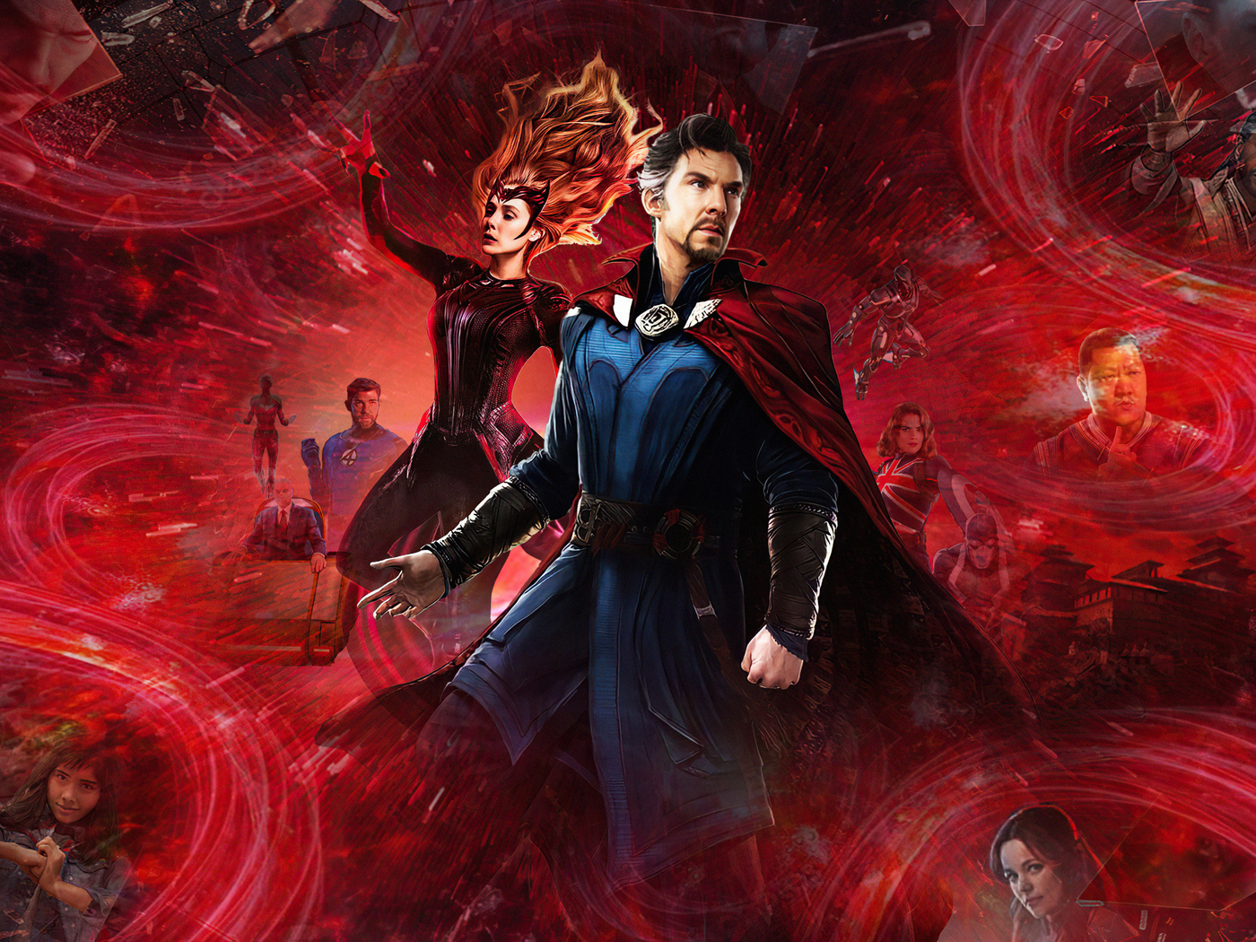 Doctor Strange Multiverse Of Madness Movie 4k Wallpaper In 1400x1050 Resolution