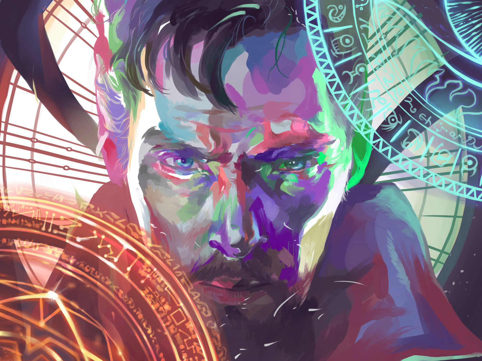 1600x1200 Doctor Strange Paint Artworks Wallpaper,1600x1200 Resolution