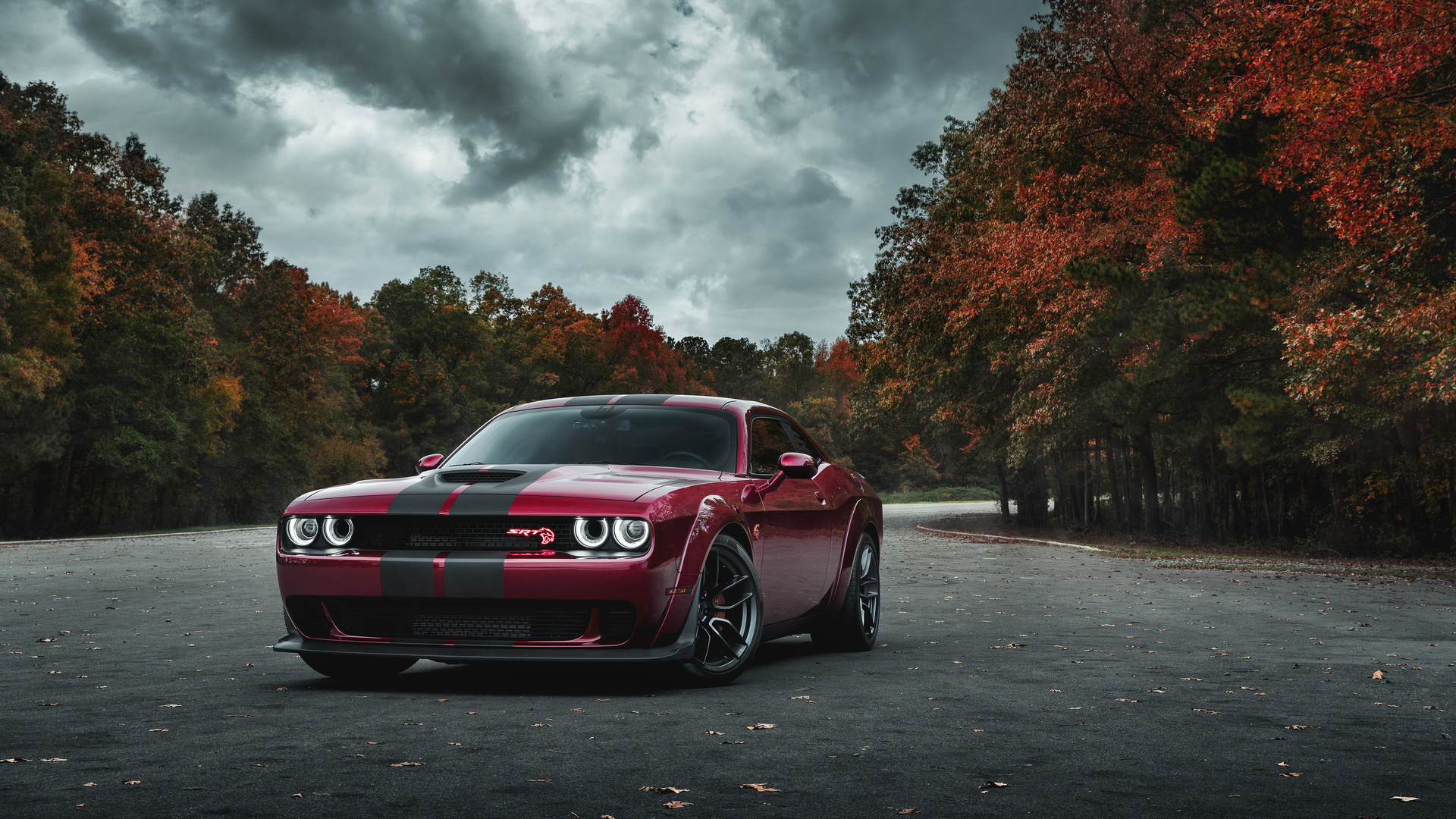 1920x1080 Dodge Challenger Srt Hellcat Widebody Front Look 4k Laptop