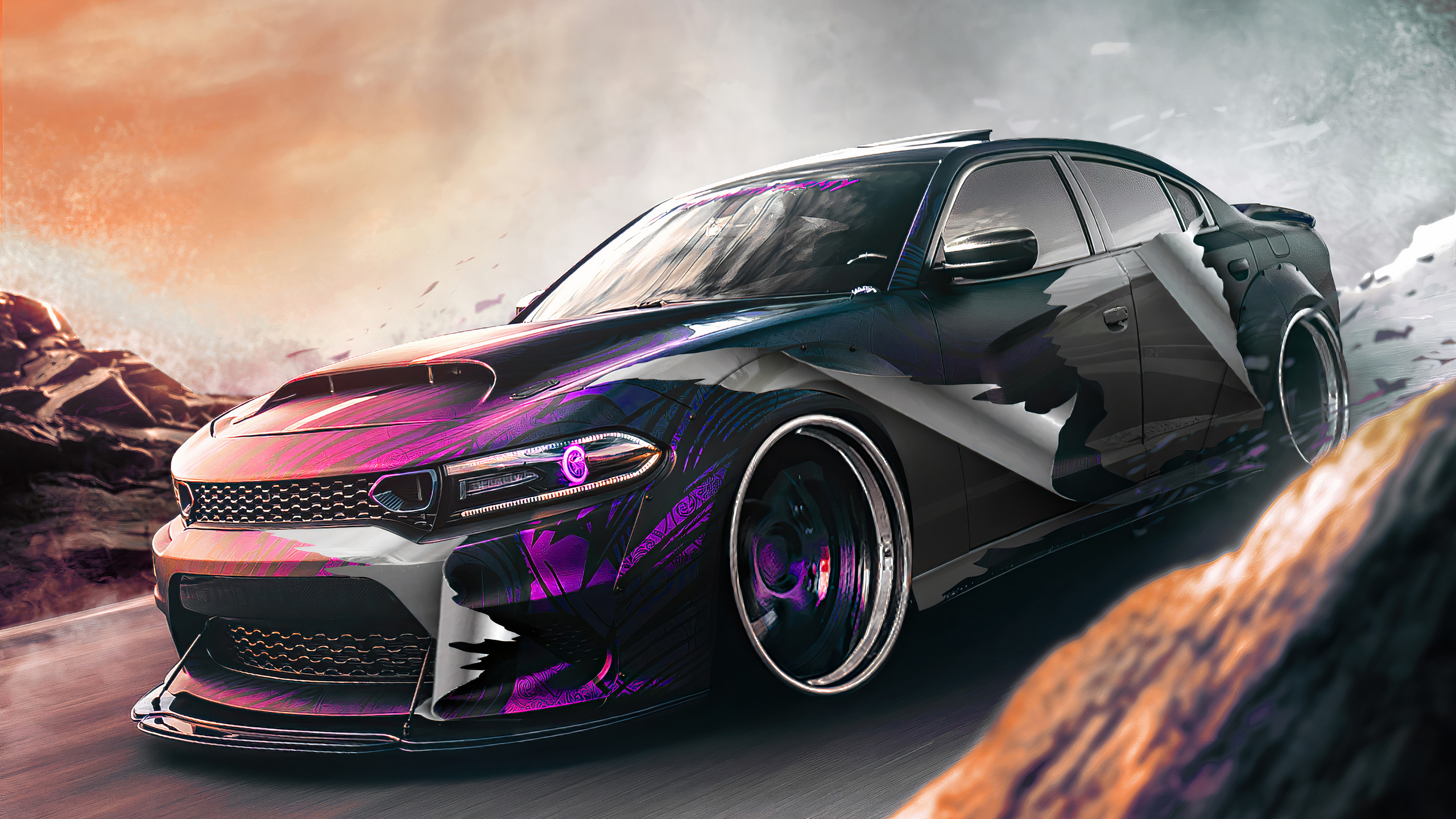 2560x1440 Dodge Charger Open Race 4k 1440P Resolution HD 4k Wallpapers