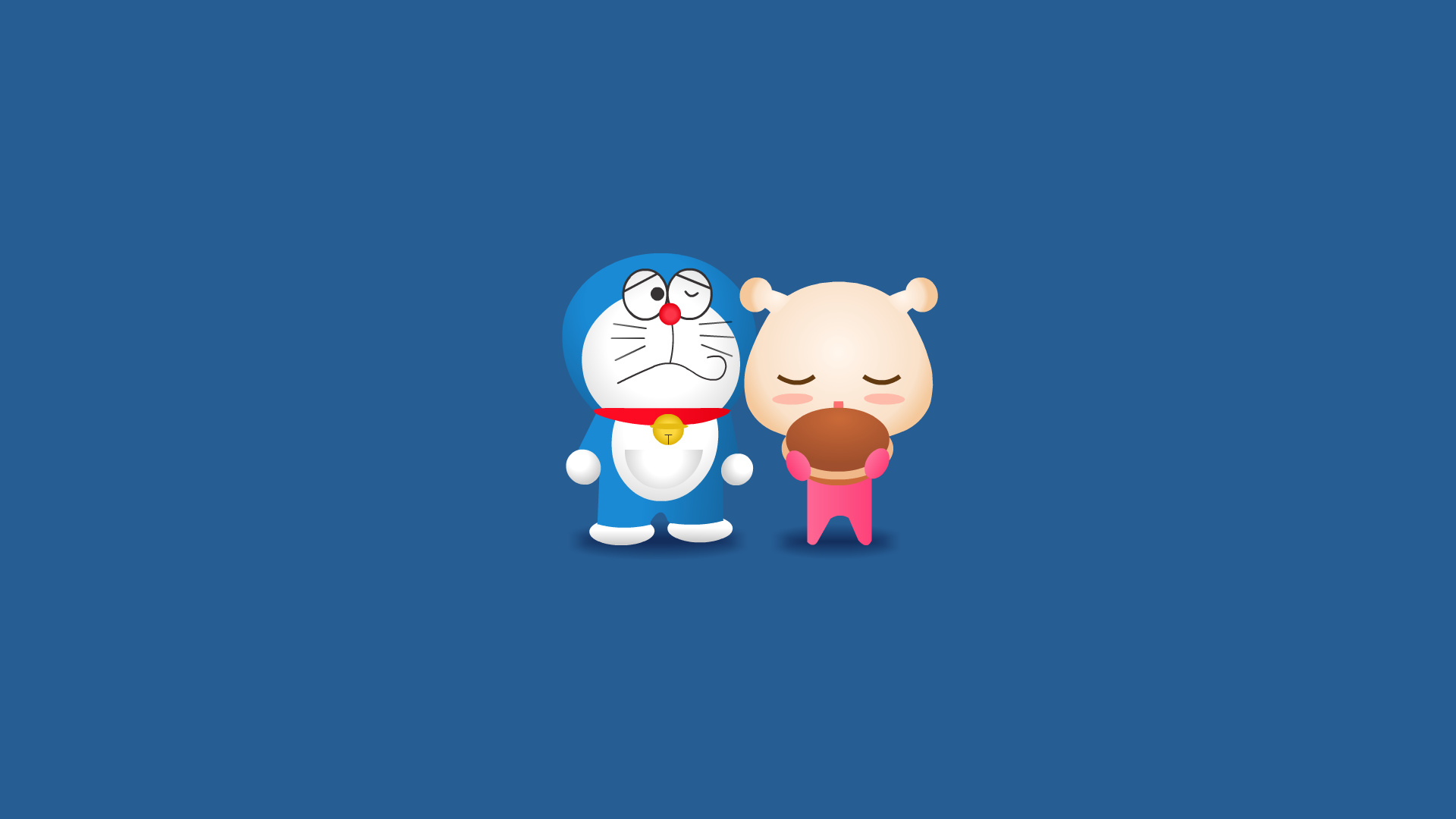 1920x1080 Doraemon Minimalism Laptop Full HD 1080P HD 4k Wallpapers