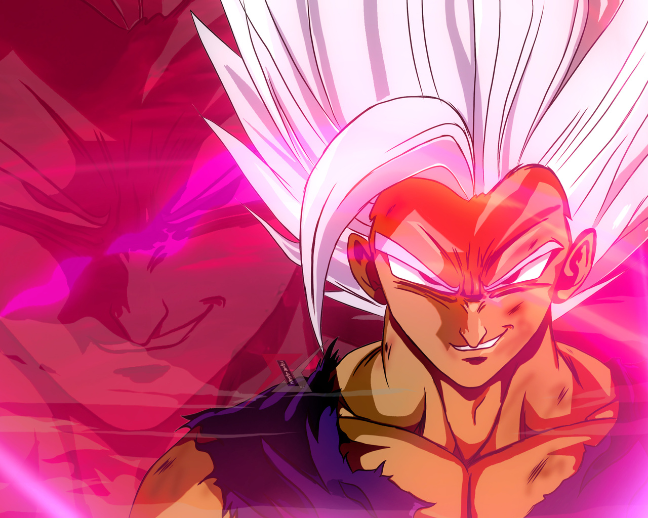 Wallpaper dragon ball z, ultra instinct, fan art desktop wallpaper