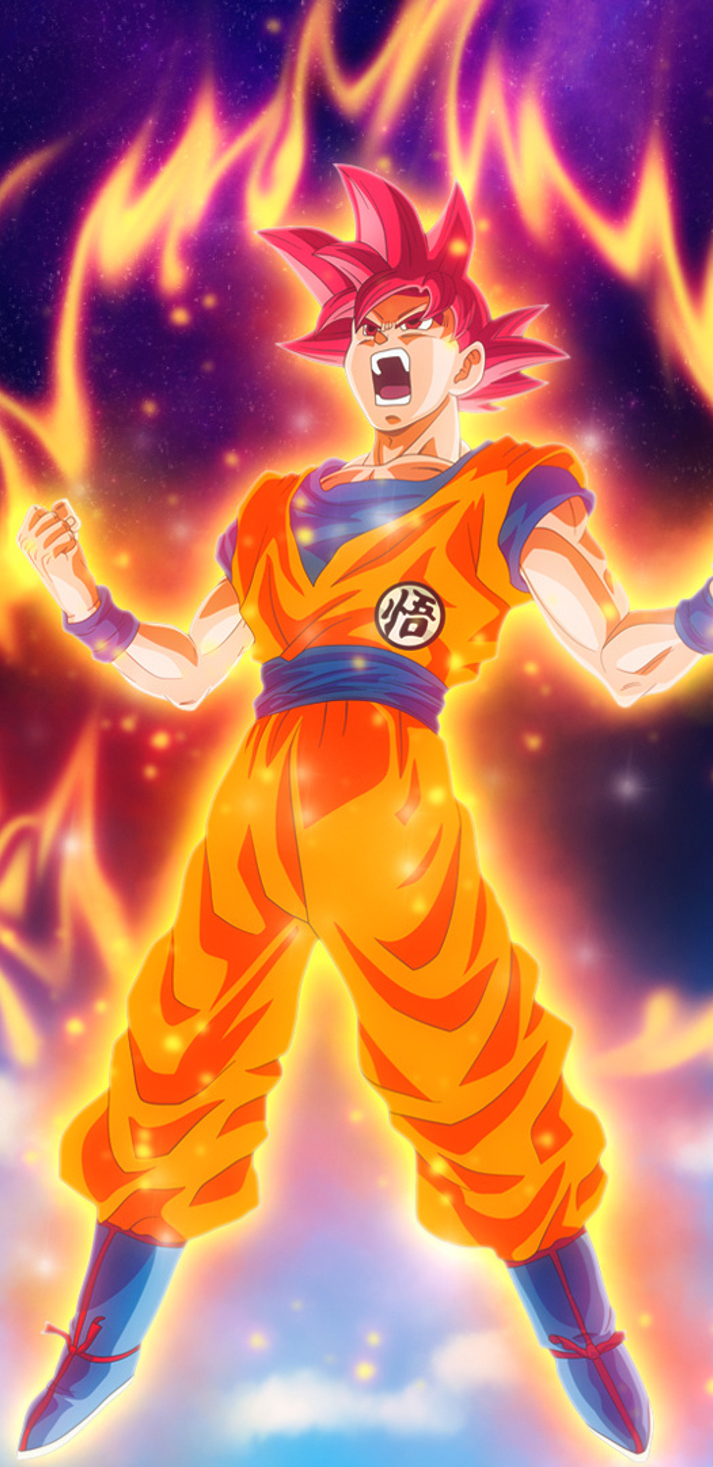 Goku Galaxy, dragon ball z, HD phone wallpaper