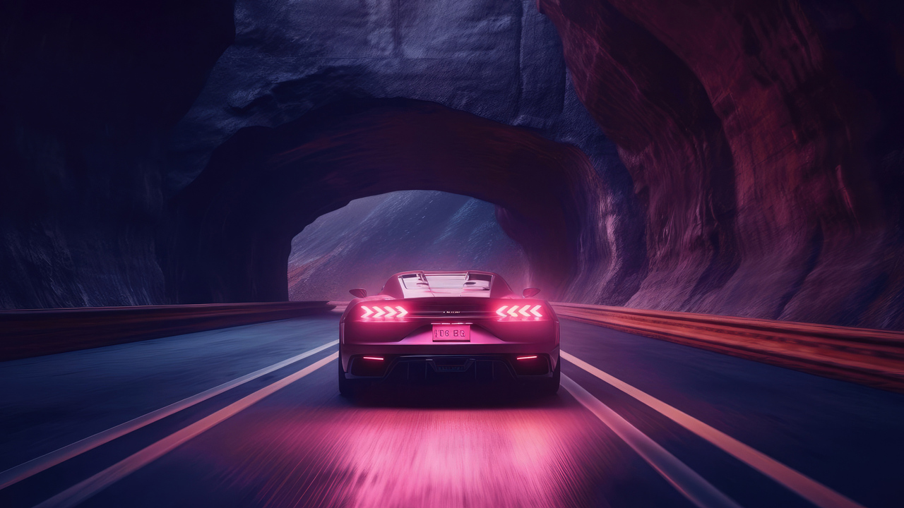 Driving On Twisty Canyon Mountain Wallpaper In 1280x720 Resolution