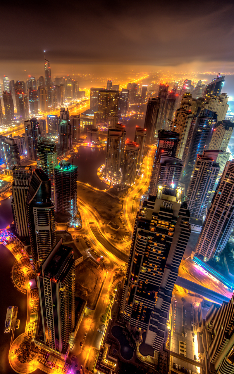 800x1280 Dubai Buildings Night Lights Top View 8k Nexus 7,Samsung Galaxy  Tab 10,Note Android Tablets HD 4k Wallpapers, Images, Backgrounds, Photos  and Pictures