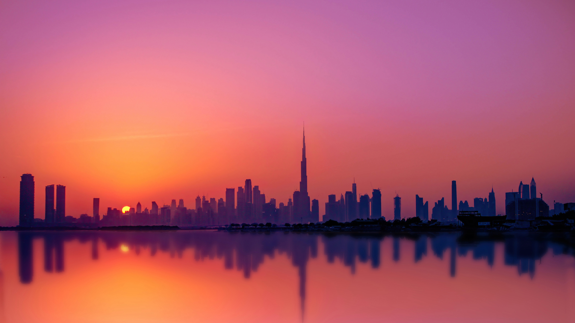 1920x1080 Dubai City Silhouette 5k Laptop Full HD 1080P HD 4k Wallpapers,  Images, Backgrounds, Photos and Pictures