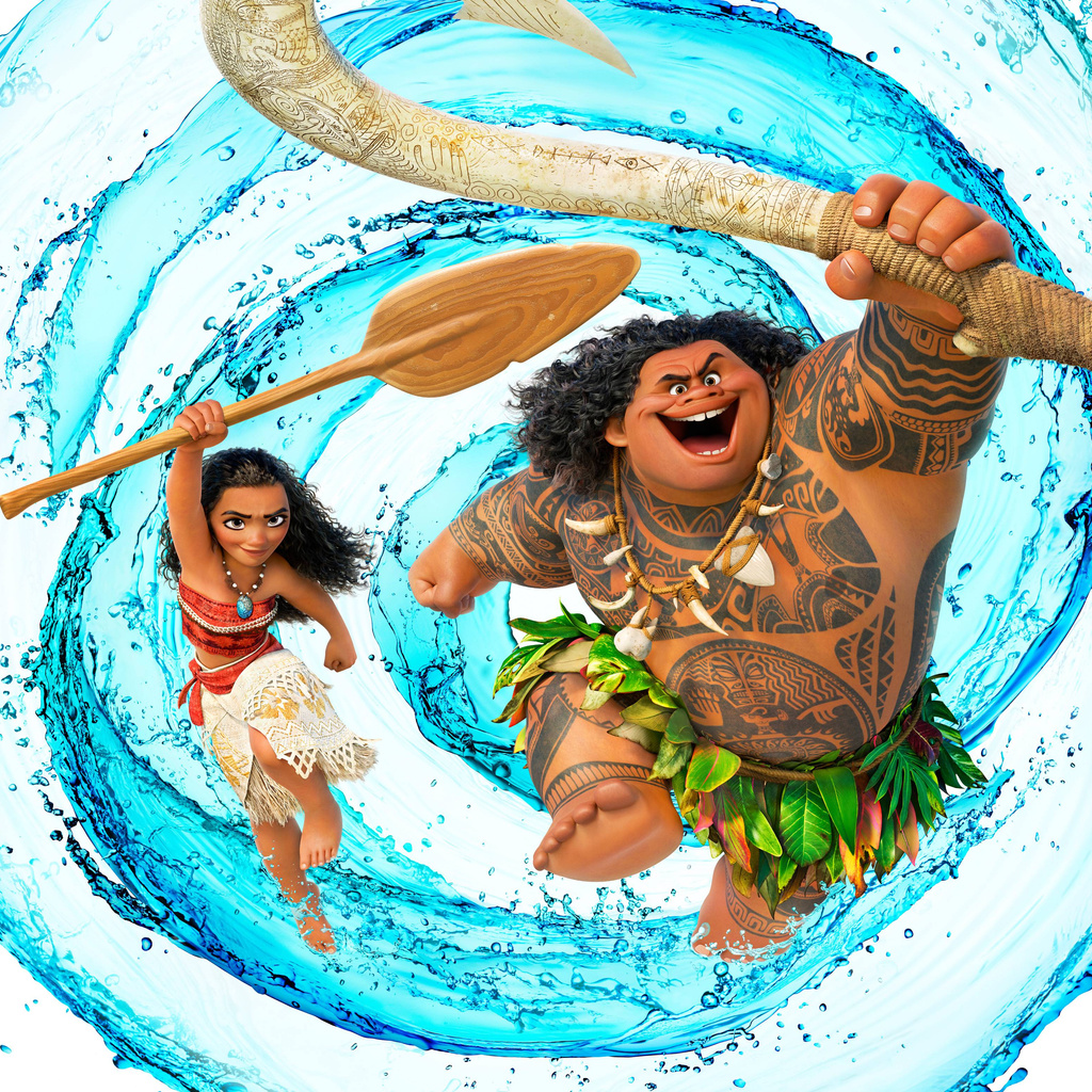 1024x1024 Dwayne Johnson As Maui Moana 1024x1024 Resolution HD 4k ...