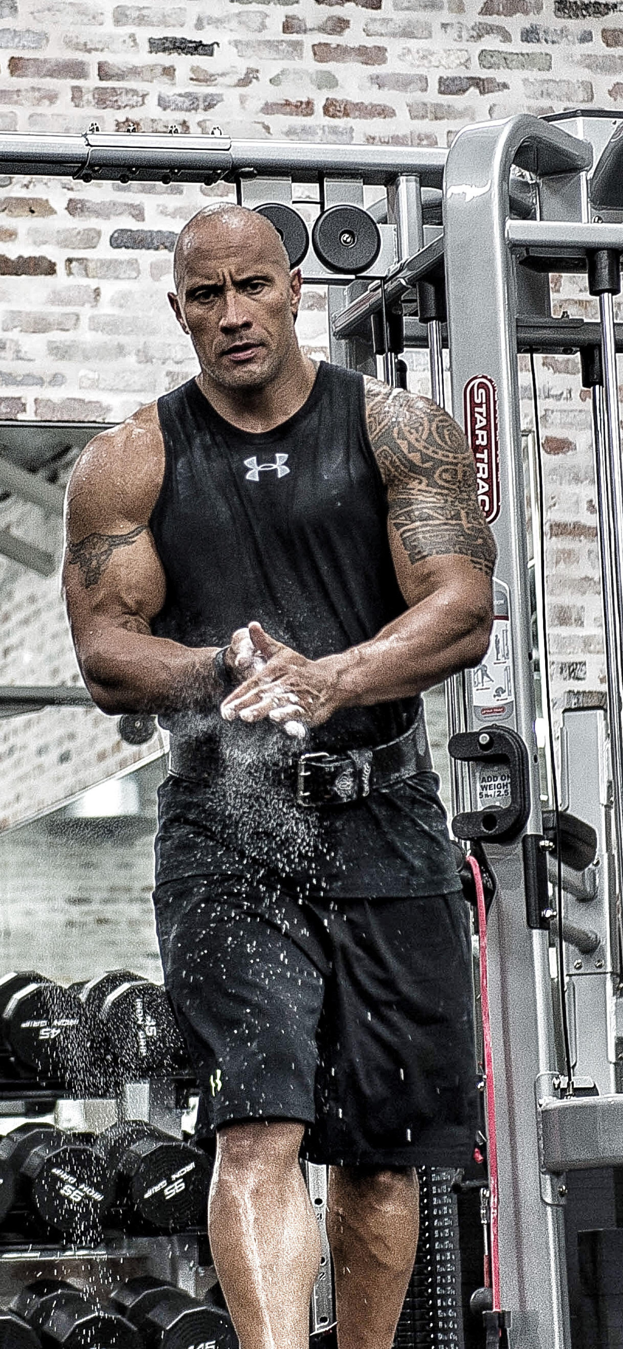 1242x2688 Dwayne Johnson In Gym 4k Iphone XS MAX HD 4k Wallpapers, Images,  Backgrounds, Photos and Pictures