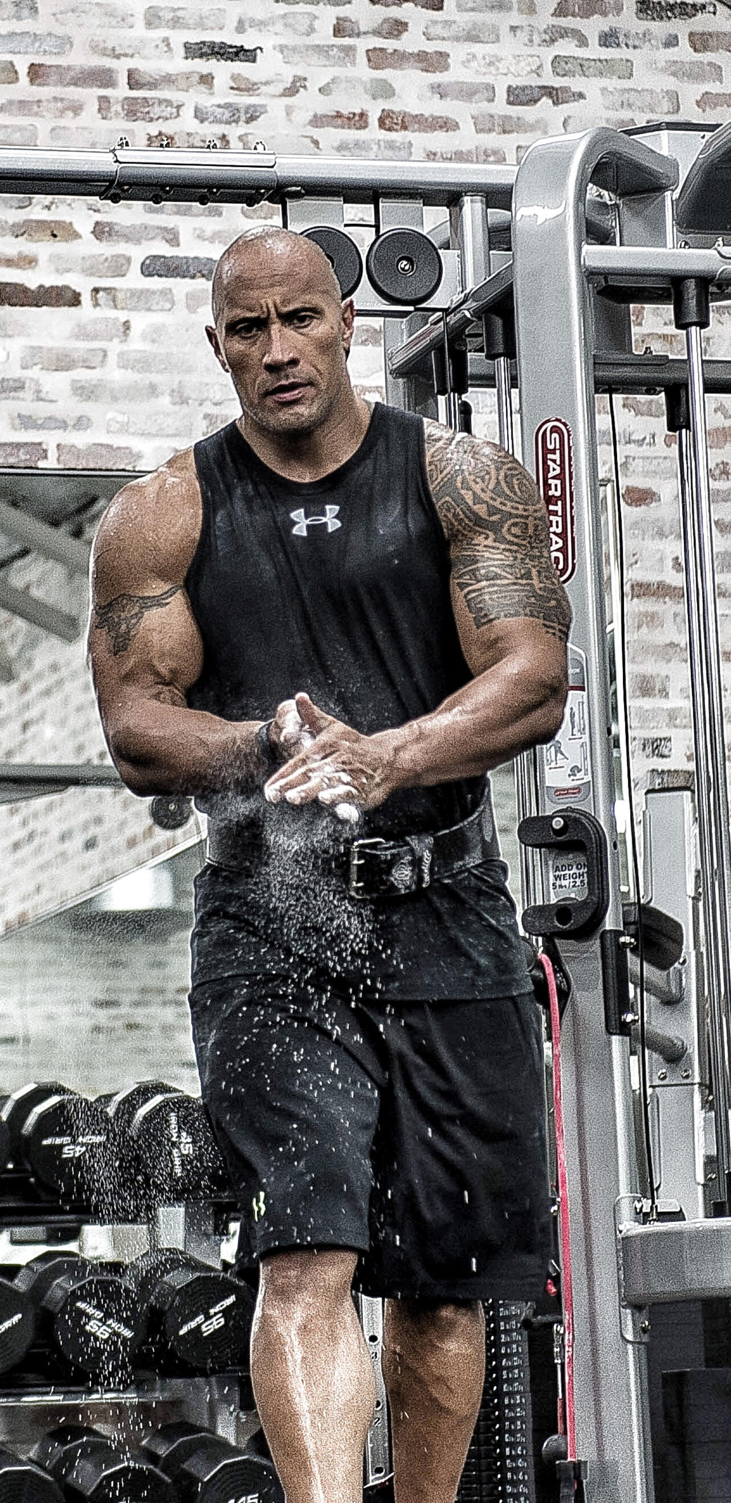 1440x2960 Dwayne Johnson In Gym 4k Samsung Galaxy Note 9,8, S9,S8,S8+ QHD  HD 4k Wallpapers, Images, Backgrounds, Photos and Pictures