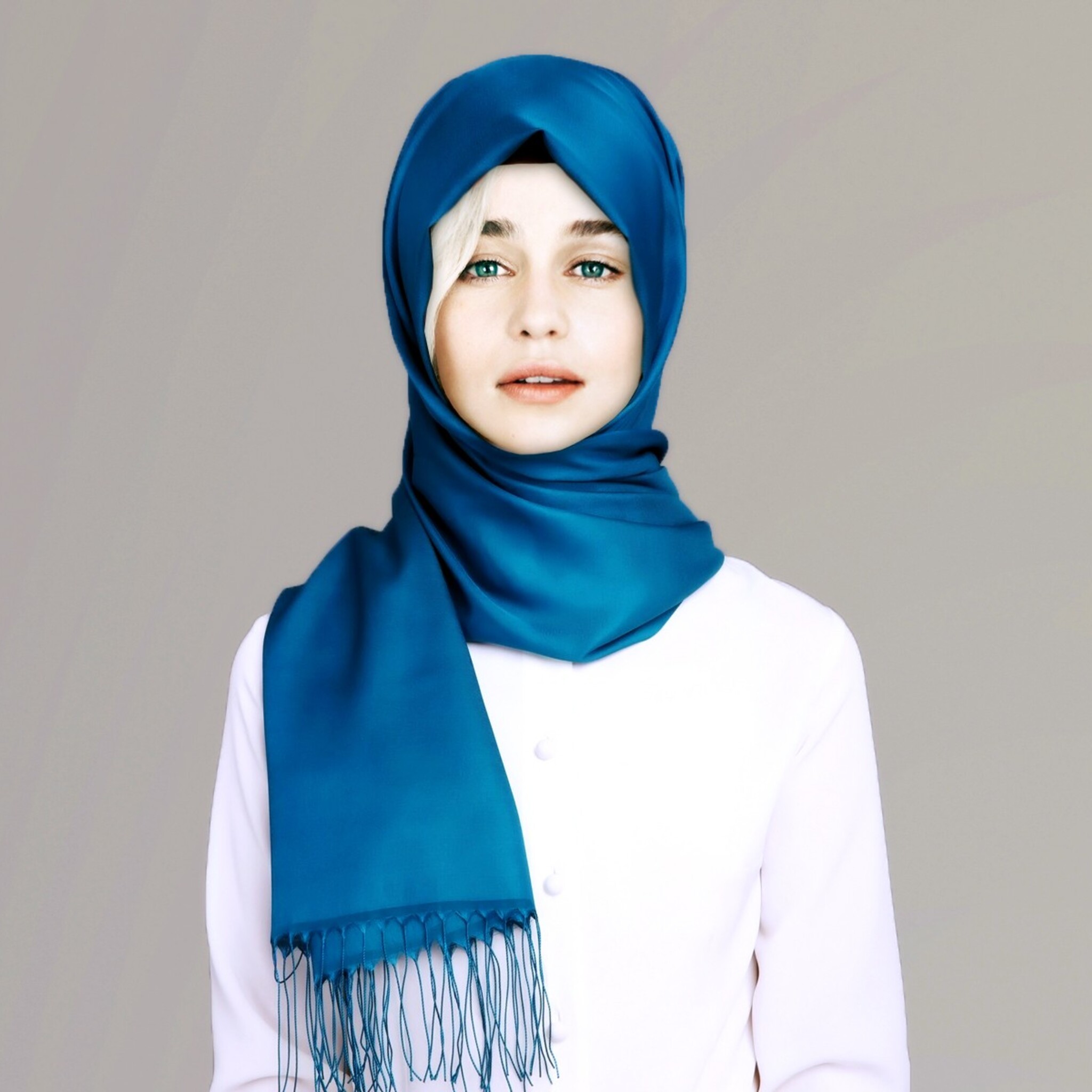 2048x2048 Emilia Clarke Hijab Ipad Air Hd 4k Wallpapers Images