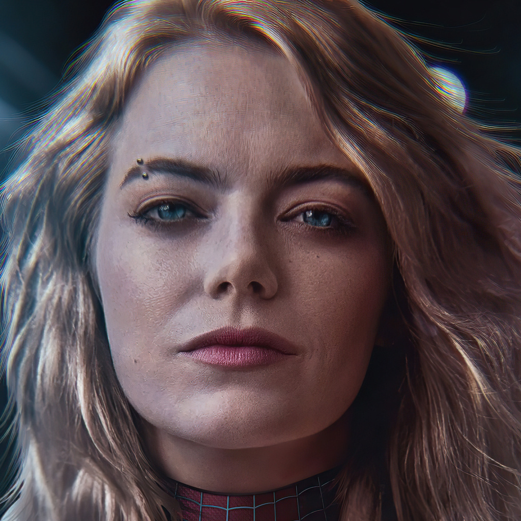 1024x1024 Emma Stone As Gwen Stacy 4k 1024x1024 Resolution HD 4k ...