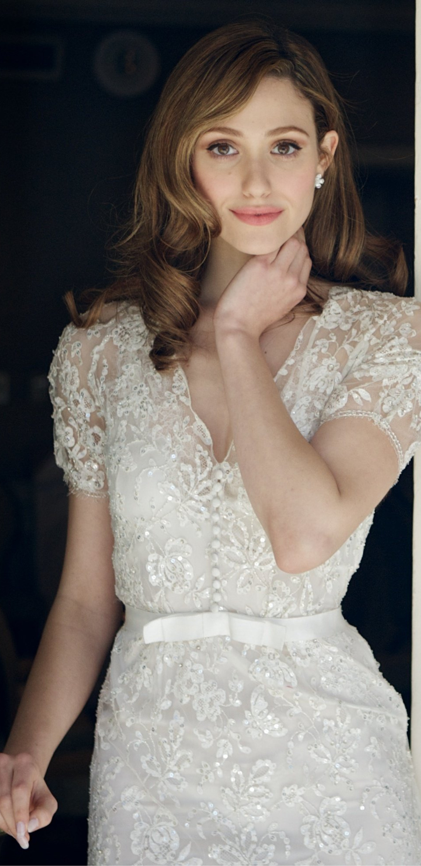 1440x2960 Emmy Rossum In White Dress Samsung Galaxy Note 9,8, S9,S8,S8 ...