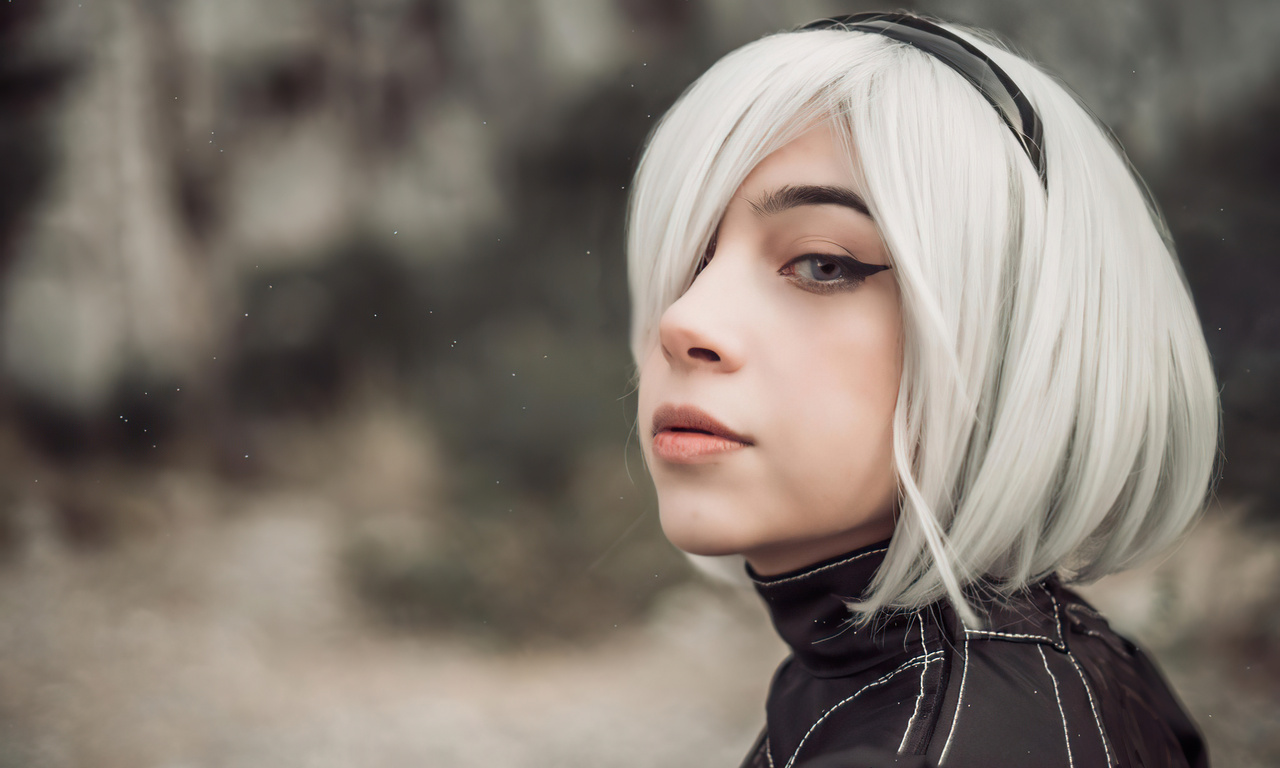 1280x768 Eye 2b Nier Automata Cosplay 4k 1280x768 Resolution HD 4k ...