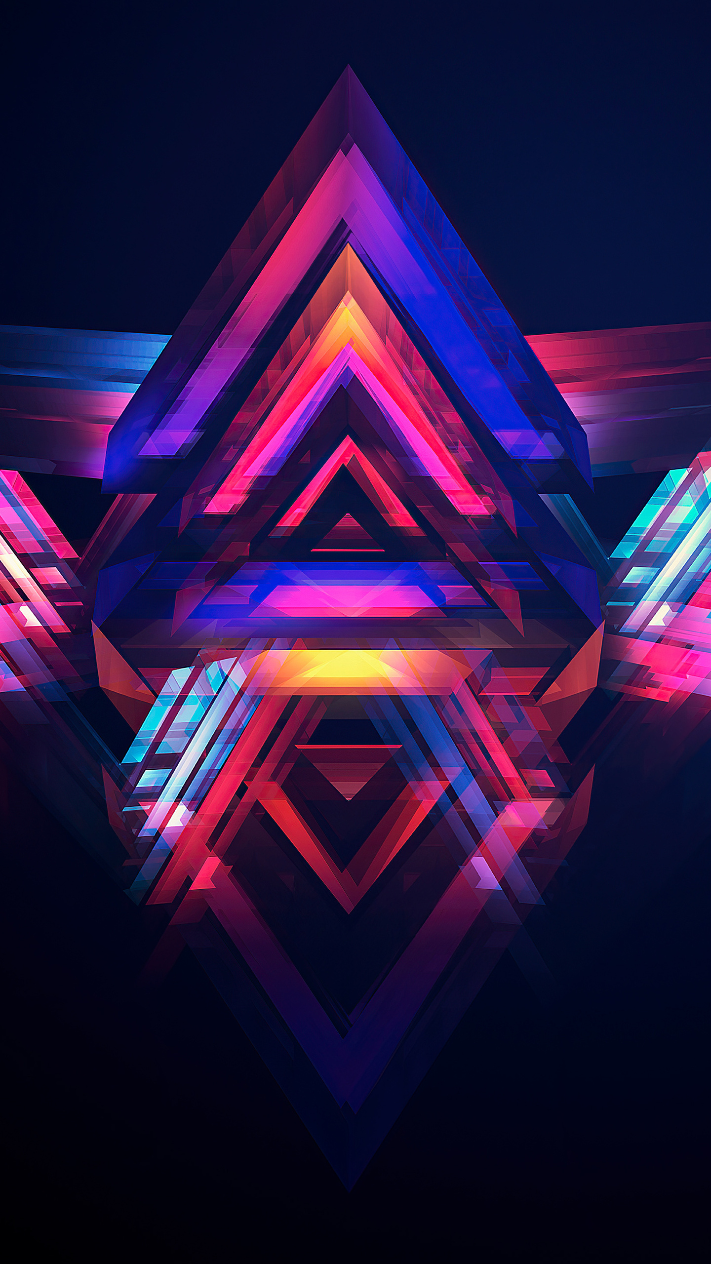 Facets Of Abstract 5k Wallpaper In 1440x2560 Resolution