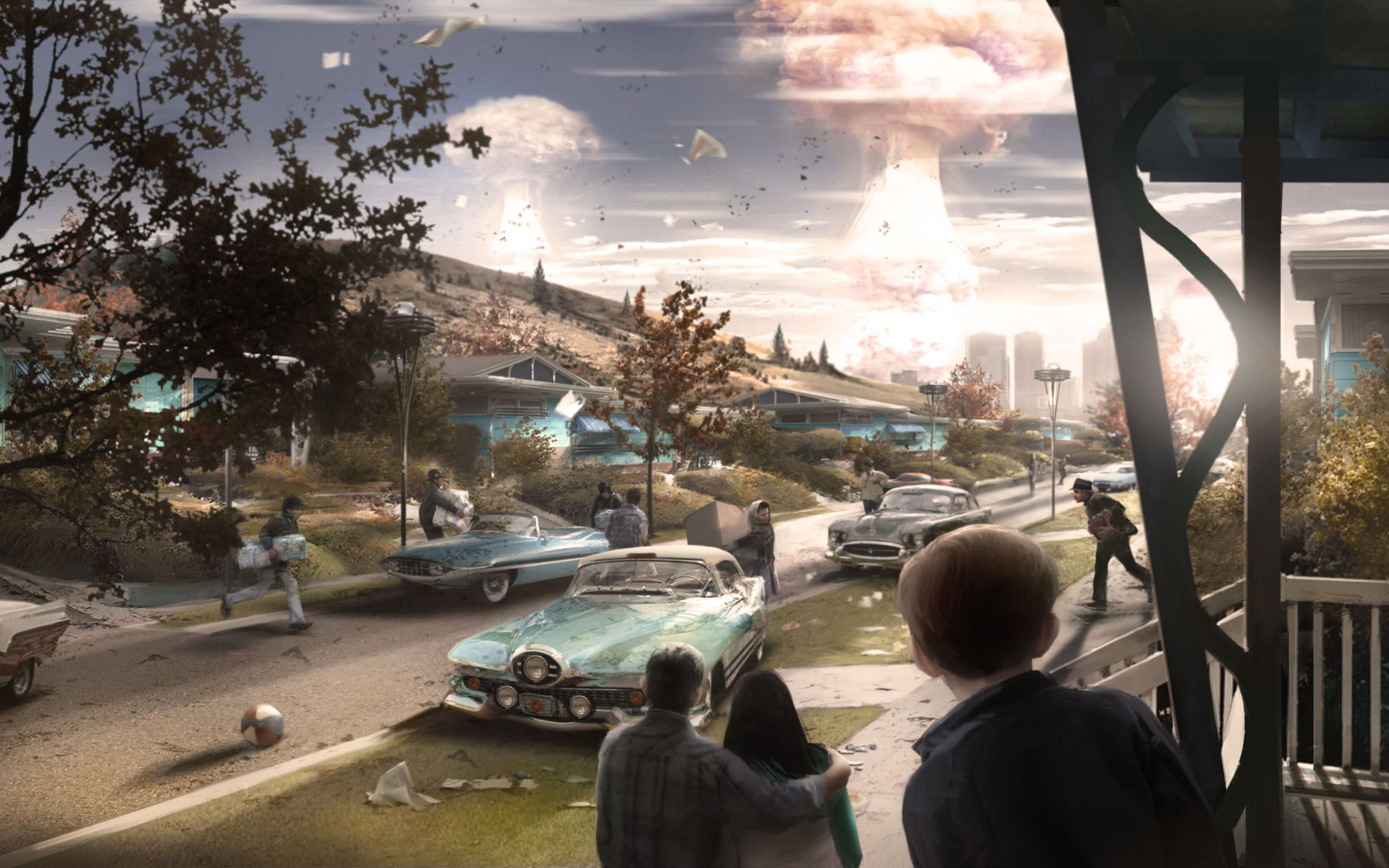 Города в компьютерных играх. Fallout 4. Fallout 4 довоенный Бостон. Мир фоллаут до войны. Fallout 4 мир до войны.
