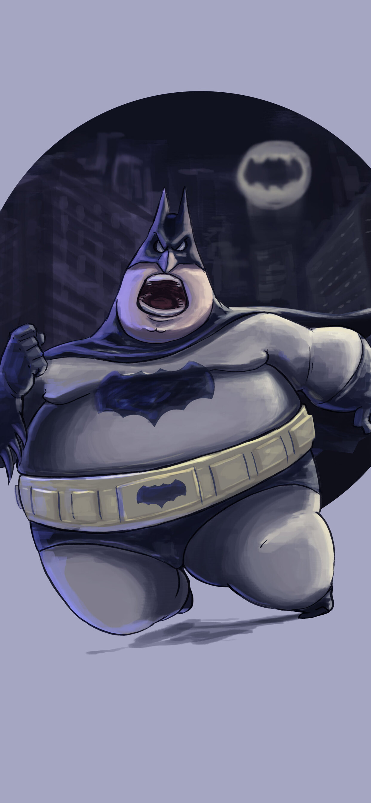 1242x2688 Fatty Funny Batman Iphone XS MAX HD 4k Wallpapers, Images,  Backgrounds, Photos and Pictures