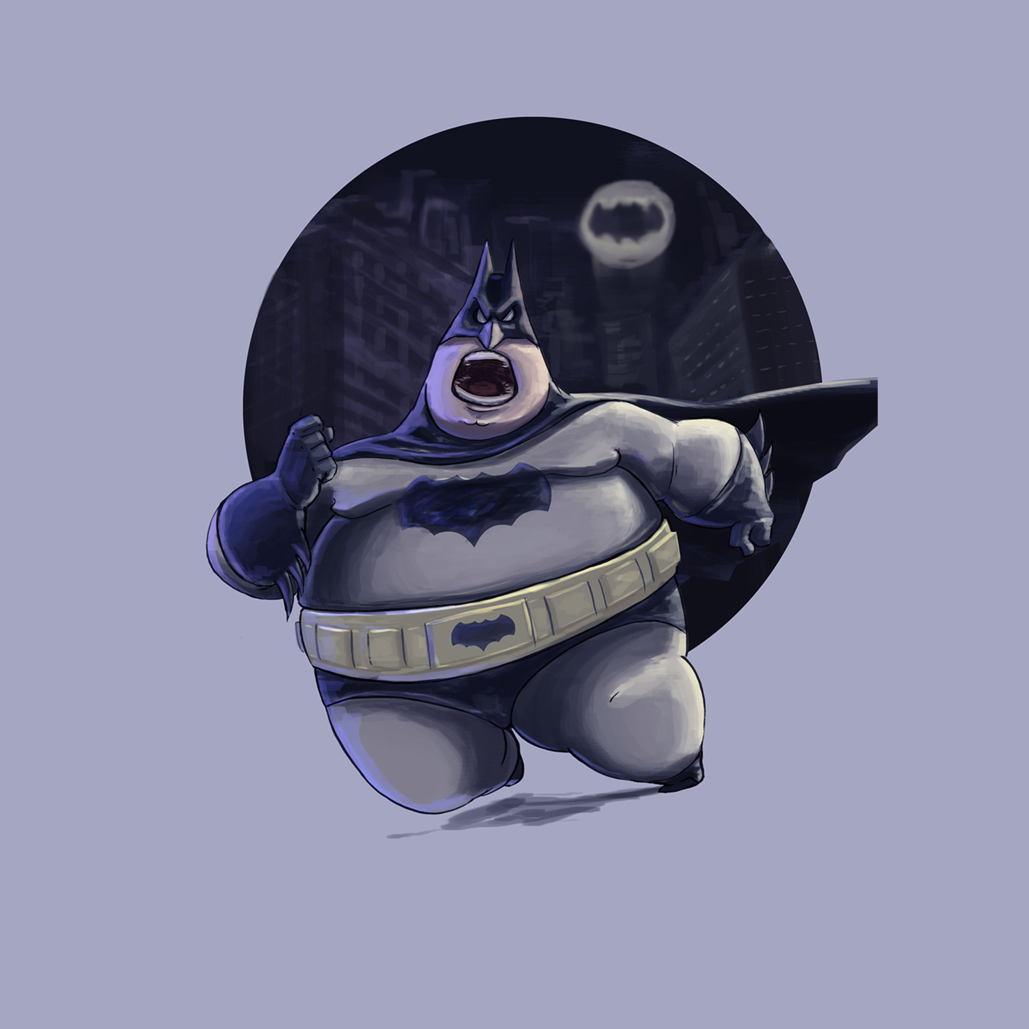 2048x2048 Fatty Funny Batman Ipad Air HD 4k Wallpapers, Images, Backgrounds,  Photos and Pictures