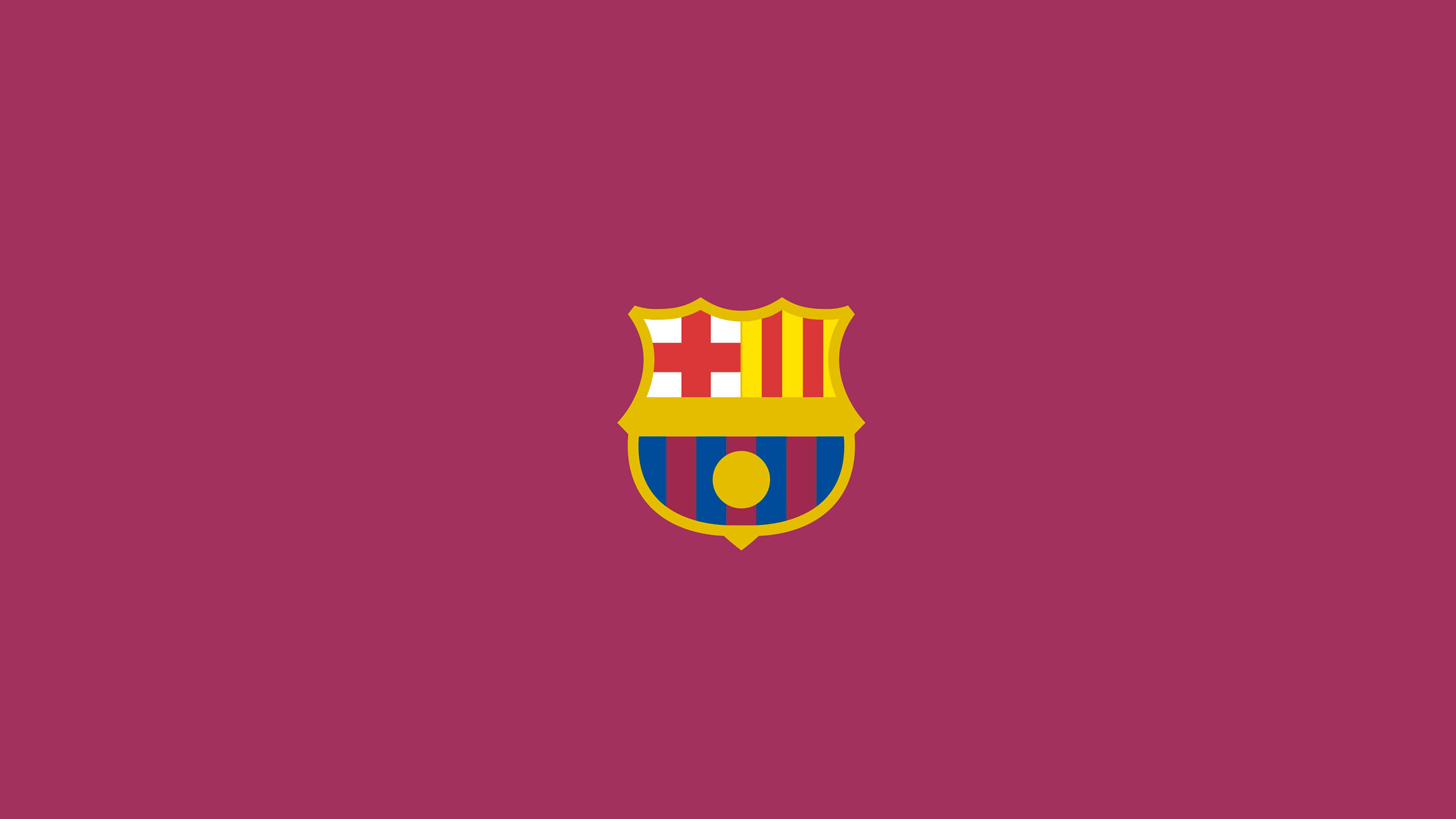 3840x2160 FC Barcelona Logo Minimalism 4K ,HD 4k Wallpapers,Images ...