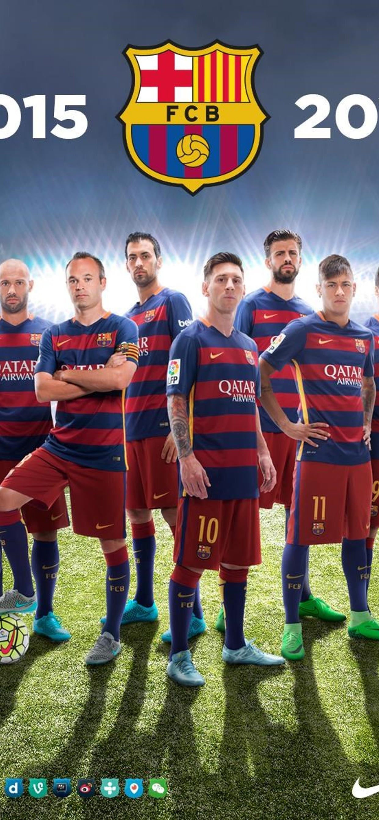 1242x2688 Fc Barcelona Team 2016 Iphone Xs Max Hd 4k Wallpapers Images Backgrounds Photos And Pictures