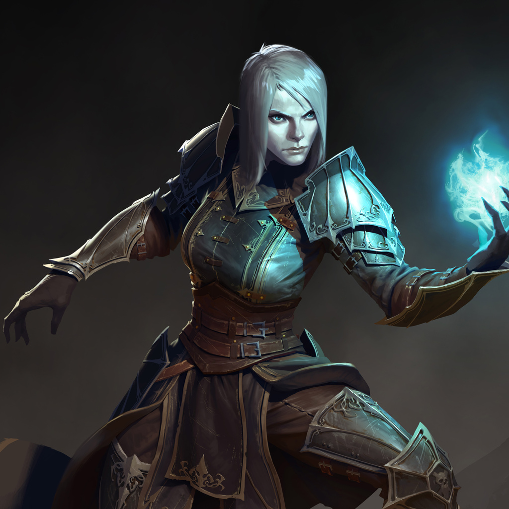 1024x1024 Female Necromancer Diablo Iii 1024x1024 Resolution Hd 4k 