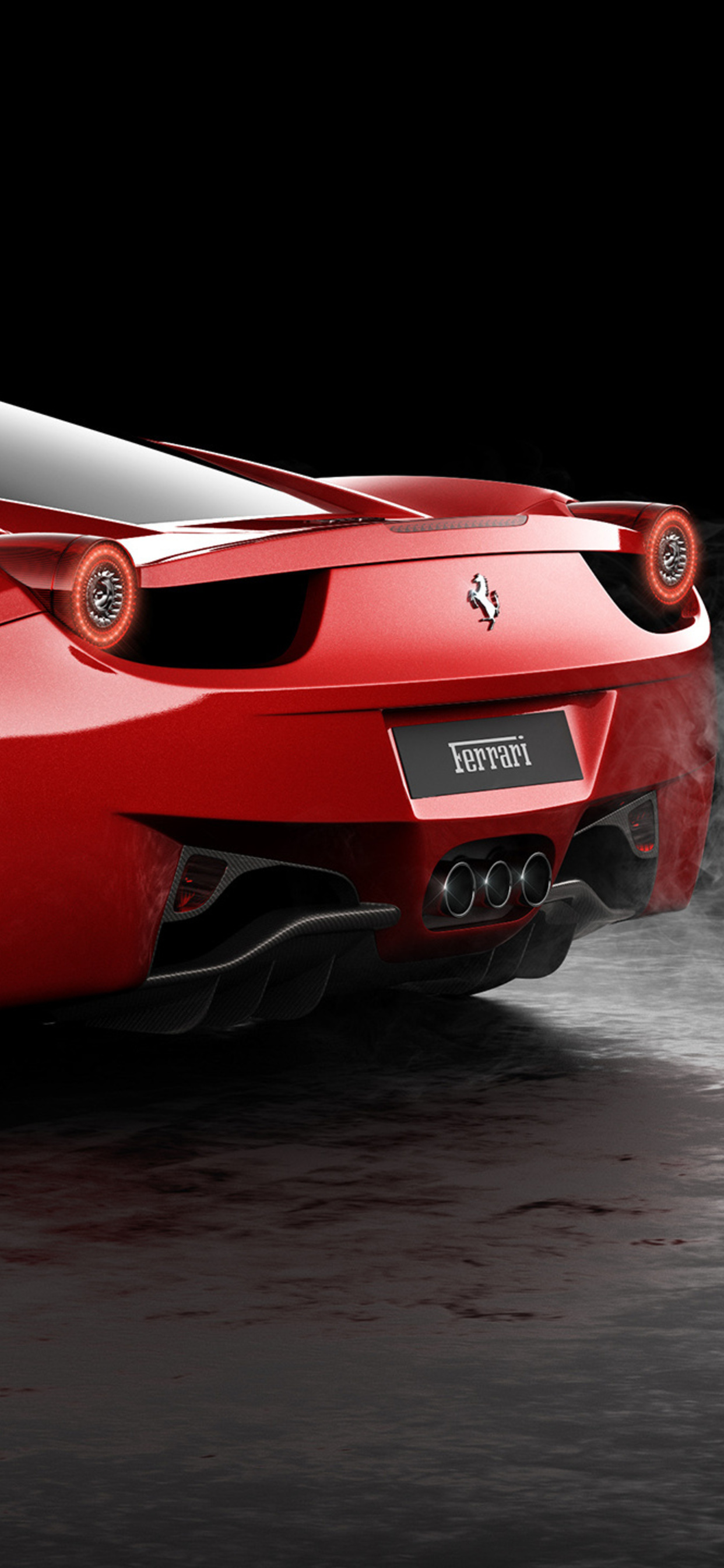 1242x2688 Ferrari 458 Italia Rear CGI Iphone XS MAX HD 4k Wallpapers,  Images, Backgrounds, Photos and Pictures