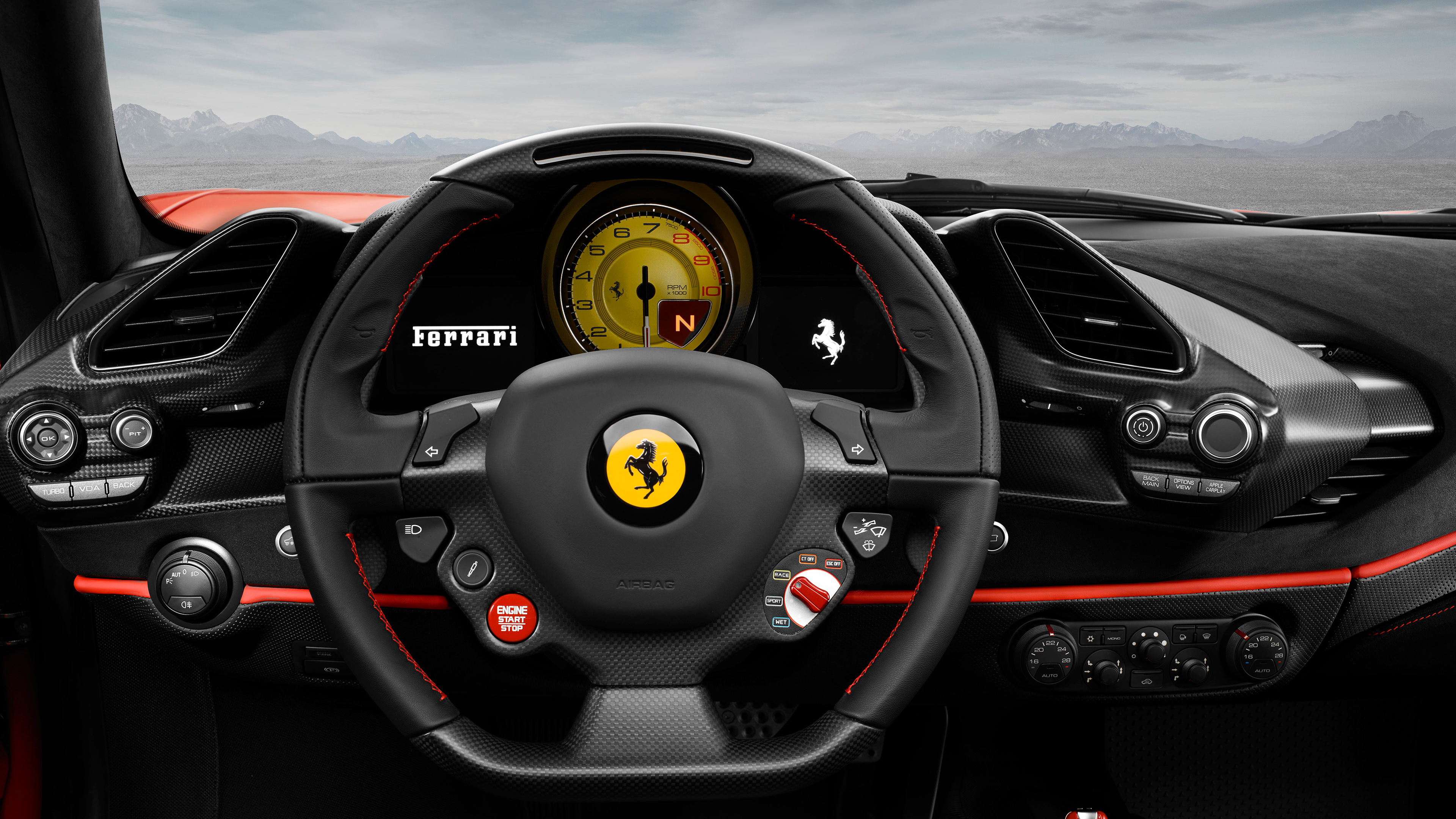 3840x2160 Ferrari 488 Pista Front Panel 2018 4K ,HD 4k Wallpapers ...