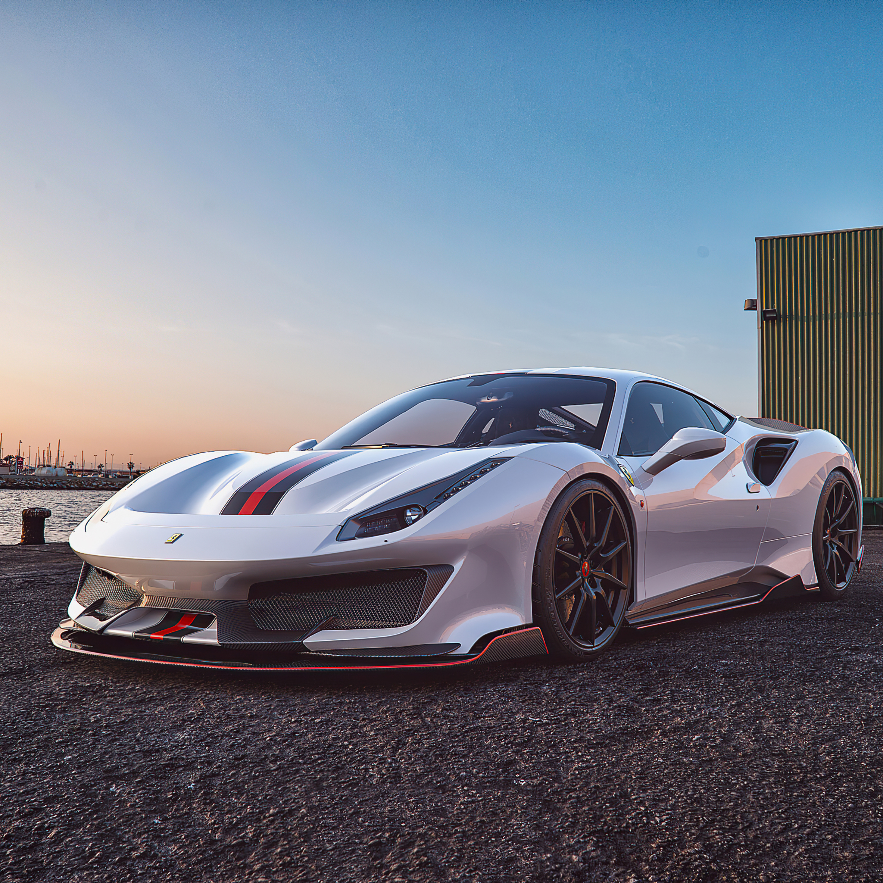 2932x2932 Ferrari 488 Pista Outdoor Ipad Pro Retina Display HD 4k