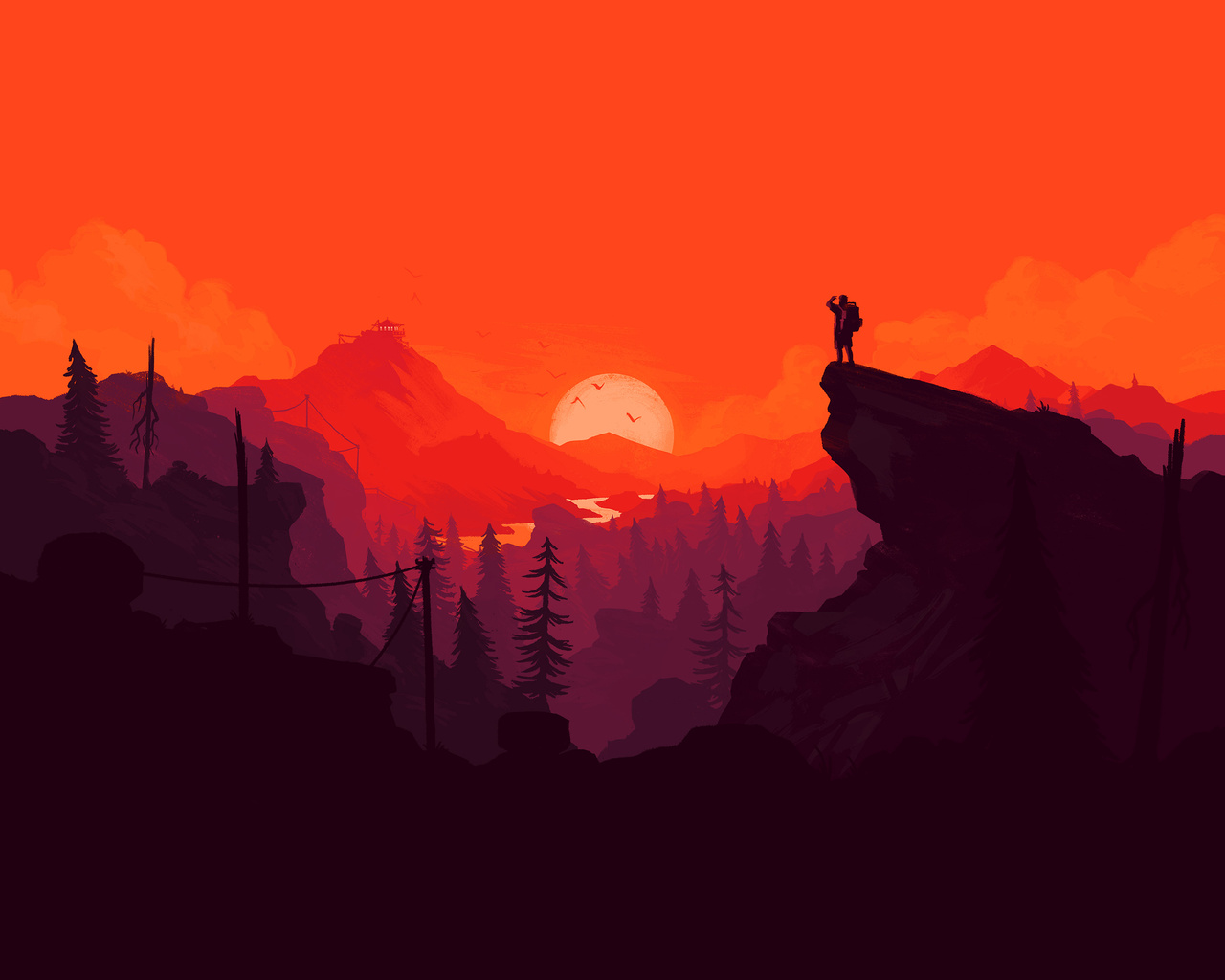 1280x1024 Firewatch Digital Art 4k 1280x1024 Resolution HD 4k ...