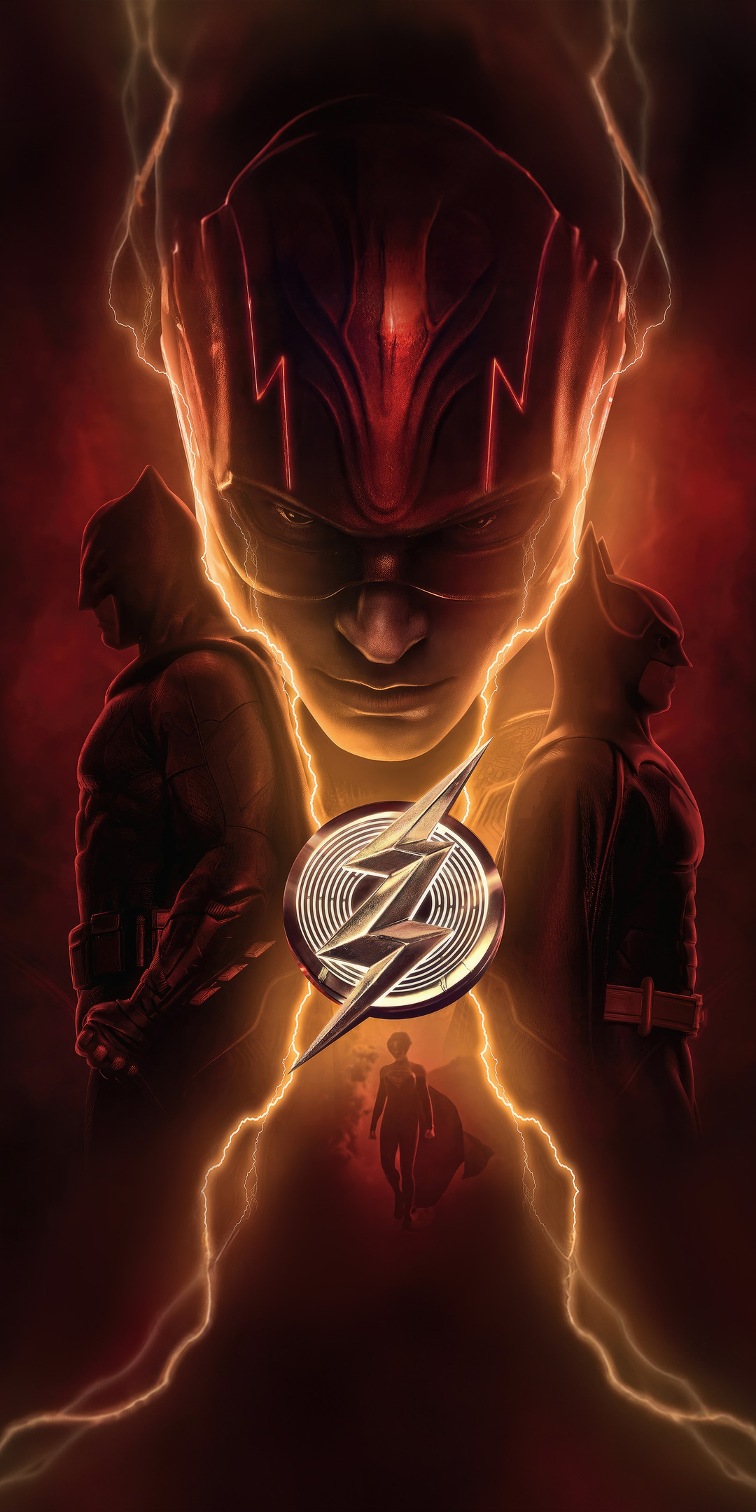 Flash And The Dark Duo Wallpaper In 1080x2160 Resolution