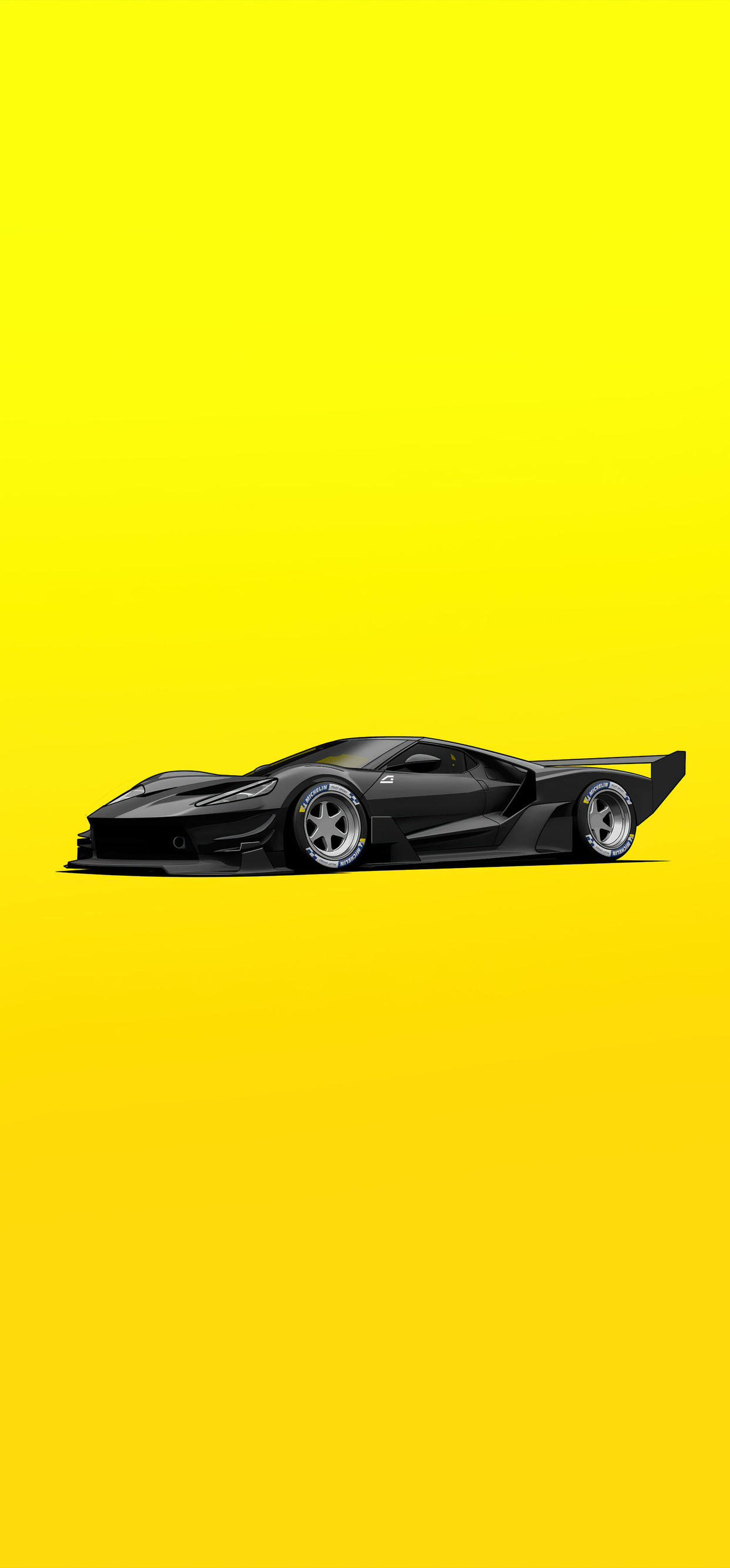 1242x2668 Ford Gt C Vgt Minimal Yellow 4k Iphone Xs Max ,hd 4k 