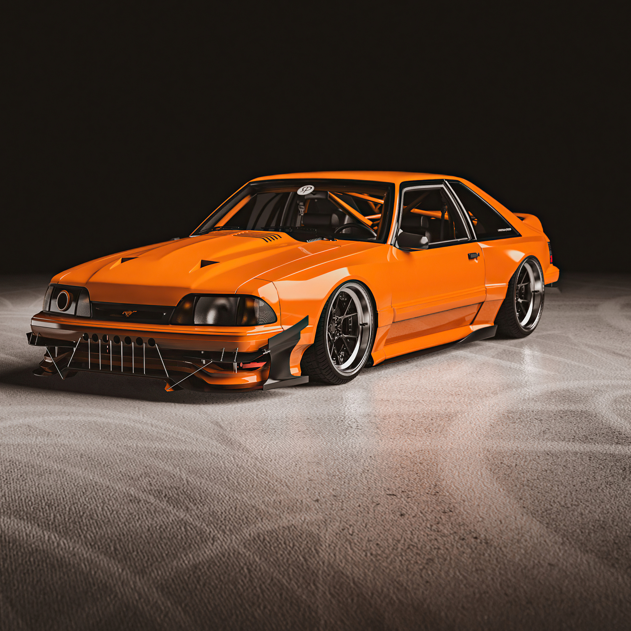 2048x2048 Ford Mustang Foxbody Ipad Air HD 4k Wallpapers, Images