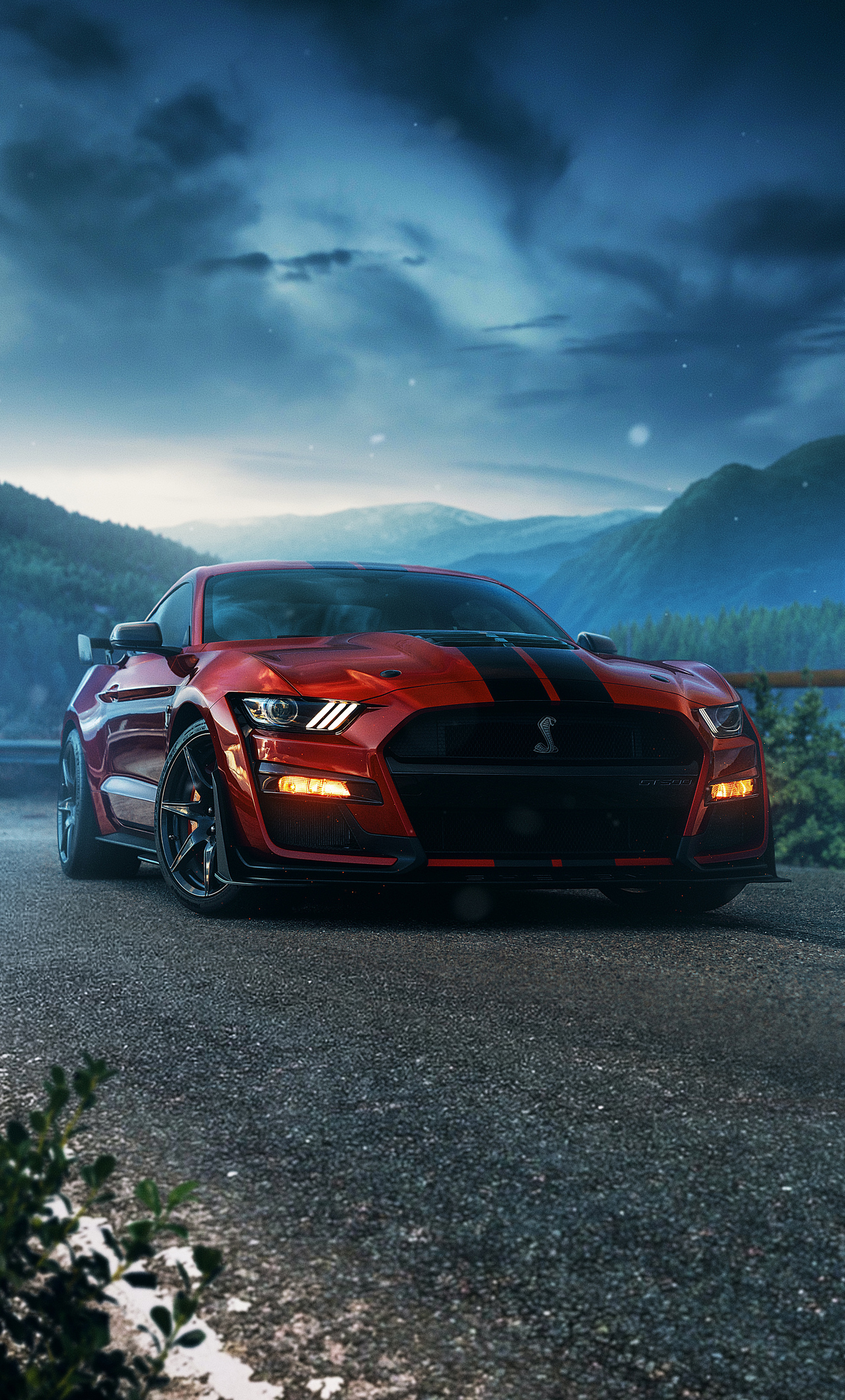 1280x2120 Ford Mustang Gt 4k 2020