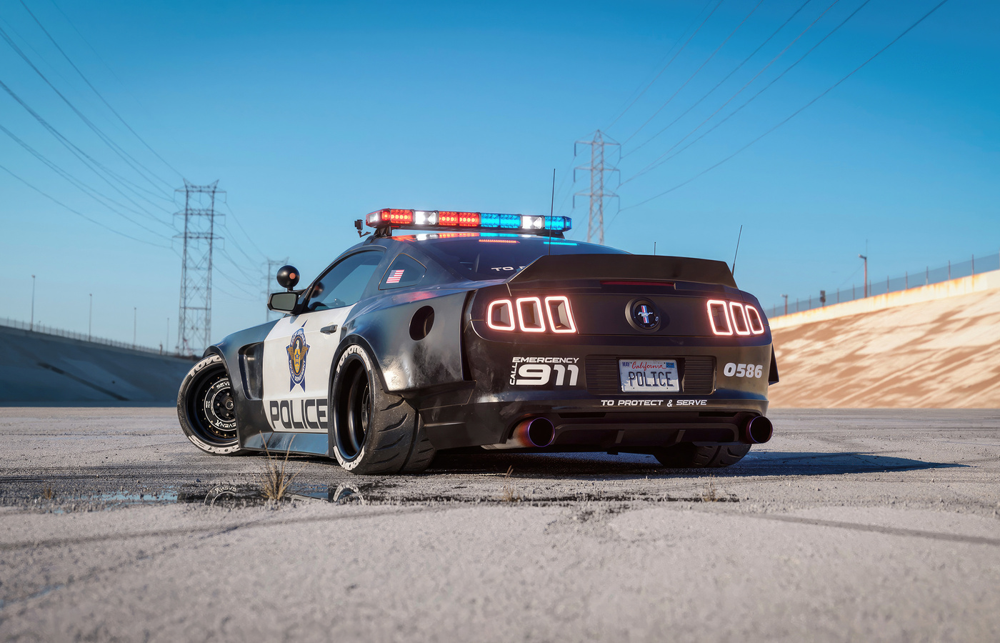 1400x900 Ford Mustang Police Interceptor 4k 1400x900 Resolution HD 4k ...