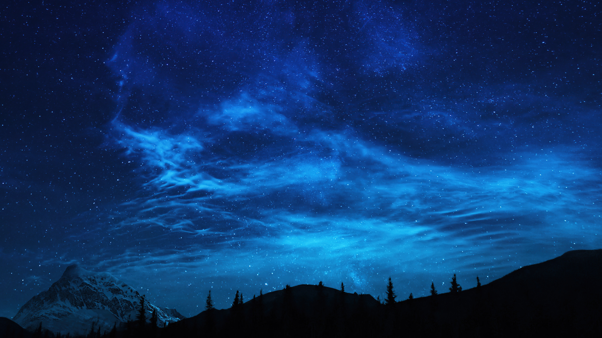 1920x1080 Forest Stars Mountains Night 5k Laptop Full HD 1080P HD 4k  Wallpapers, Images, Backgrounds, Photos and Pictures