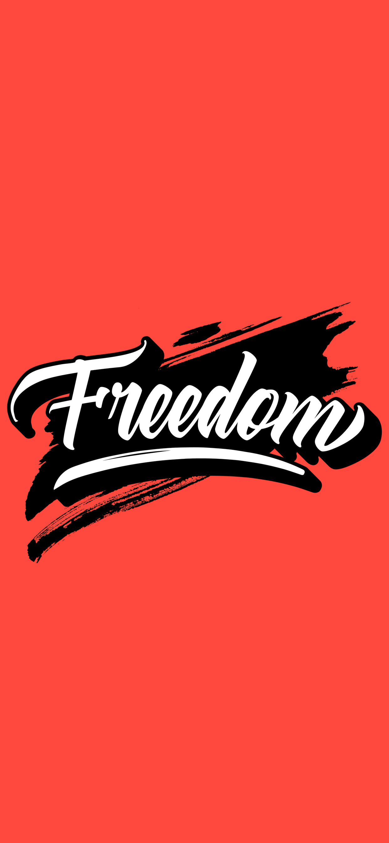 1242x2688 Freedom Typography 8k Iphone XS MAX HD 4k Wallpapers, Images