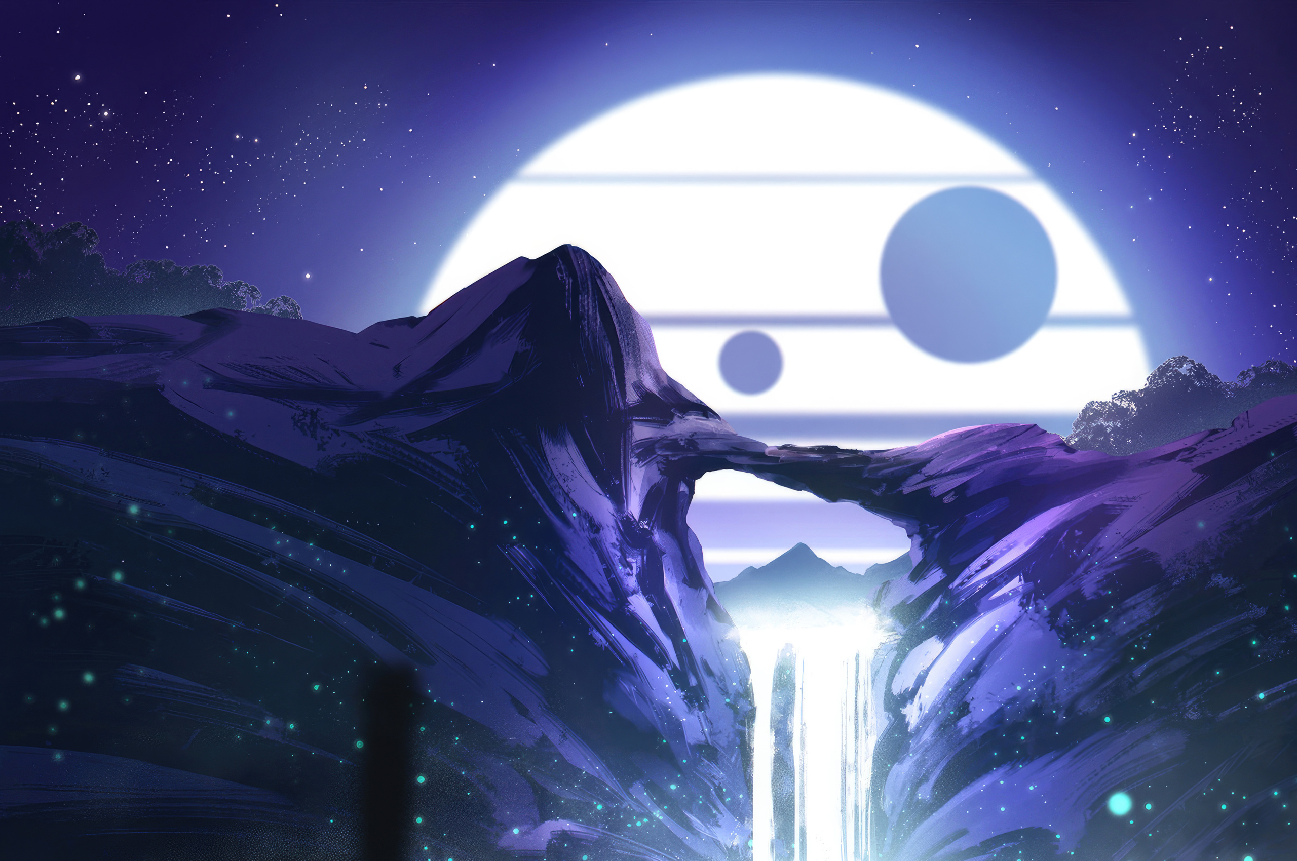 2560x1700 Frozen In Time Enchanting Whitefall Chromebook Pixel ,HD 4k