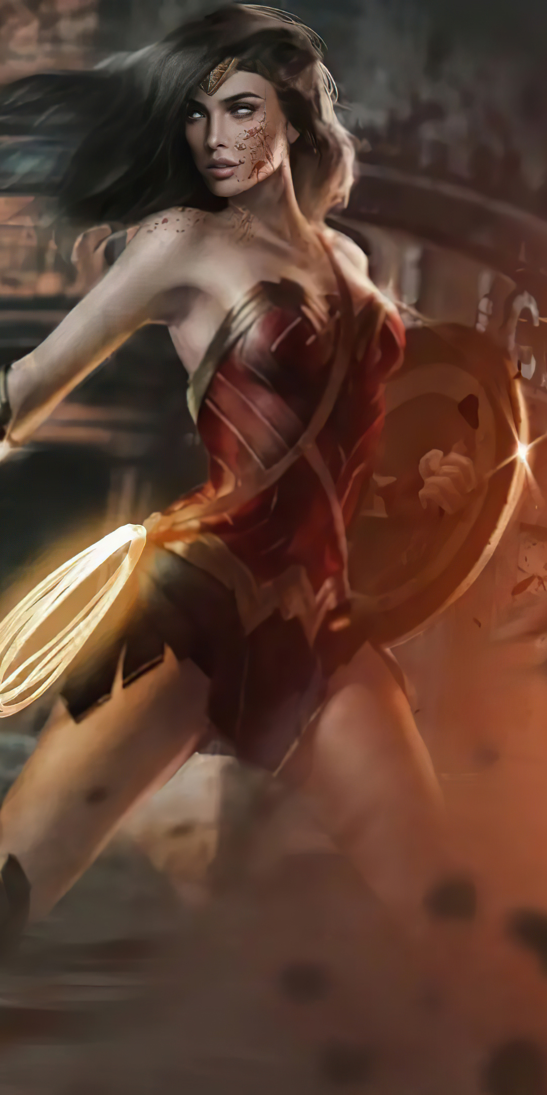 Gal Gadot Concept As Wonder Woman 5k Wallpaper In 1080x2160 Resolution