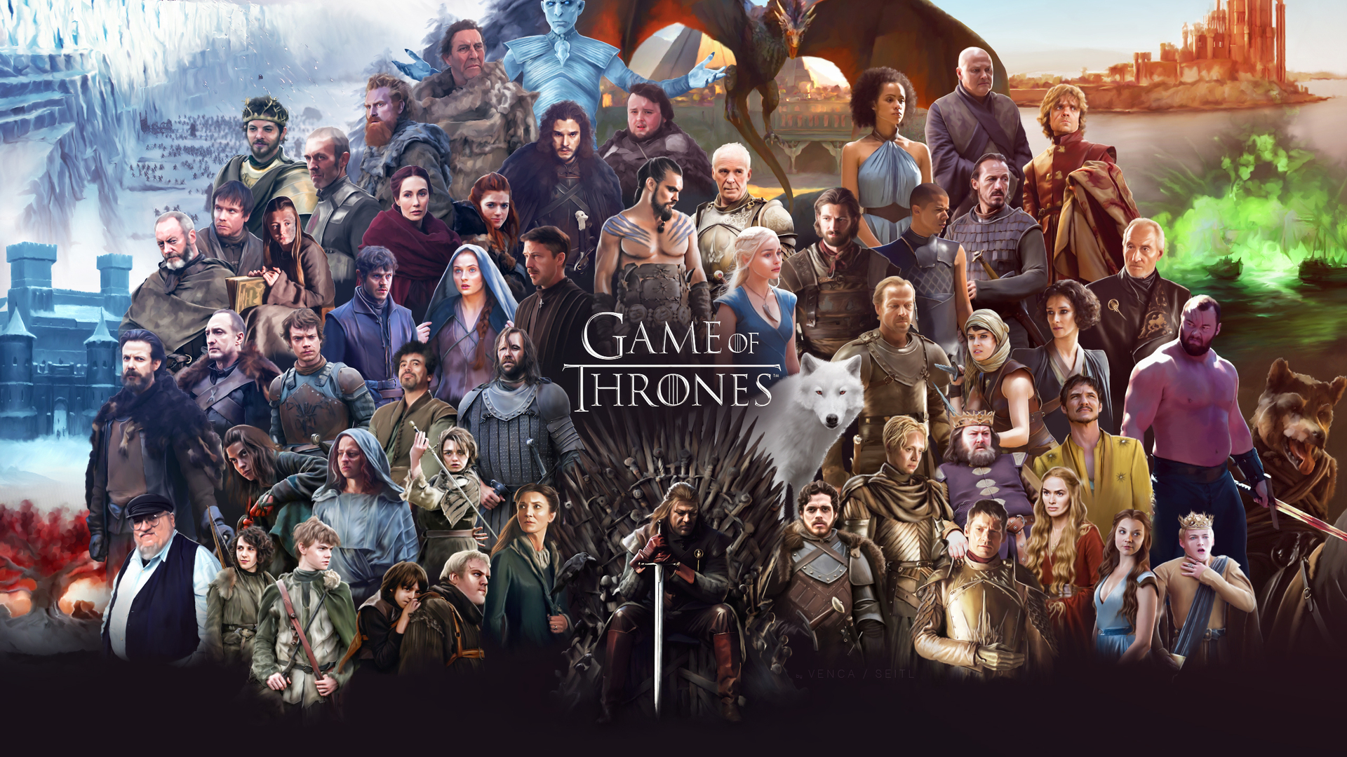 1920x1080 Game Of Thrones All Cast Laptop Full Hd 1080p Hd 4k