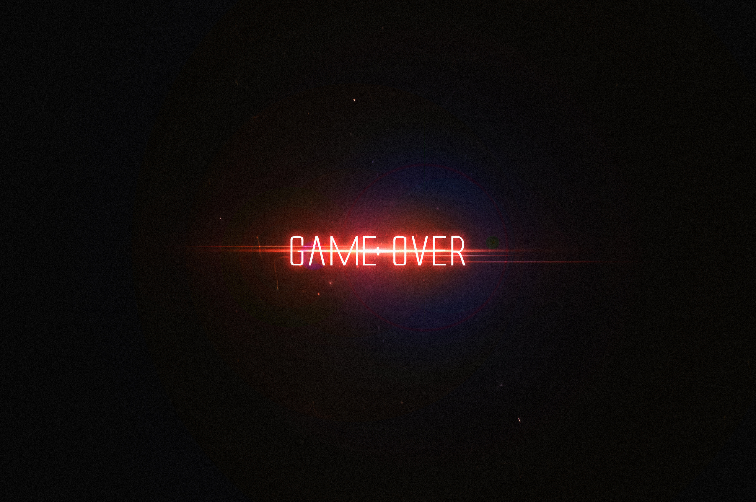 Game Over Typography 4k In 2560x1700 Resolution. 