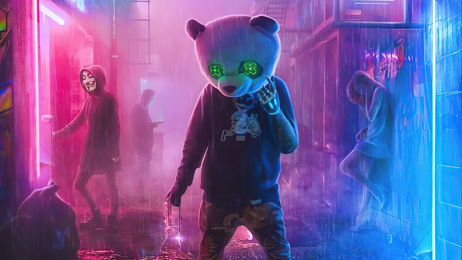 Gangster Panda Wallpaper