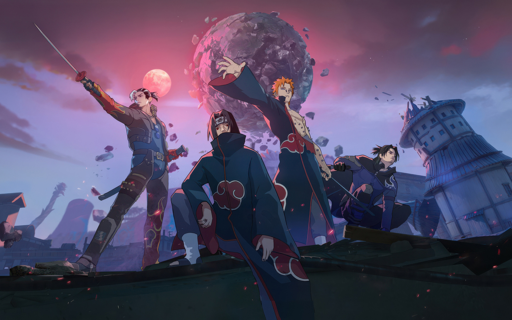 1680x1050 Gareena Free Fire X Naruto Shippuden Wallpaper 1680x1050