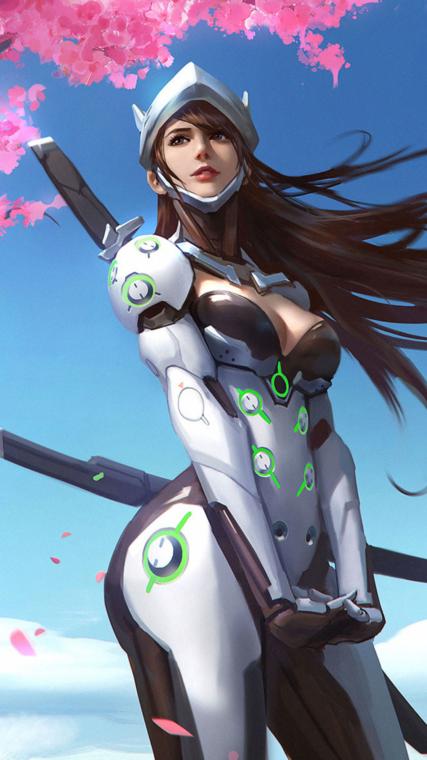 Genji Overwatch Girl In 1440x2560 Resolution. genji-overwatch-girl-v9.jpg. 