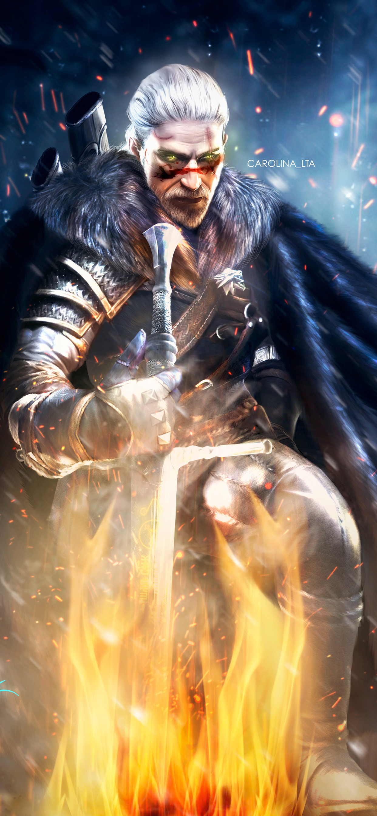 1242x2688 Geralt Of Rivia 4k Iphone XS MAX HD 4k Wallpapers, Images